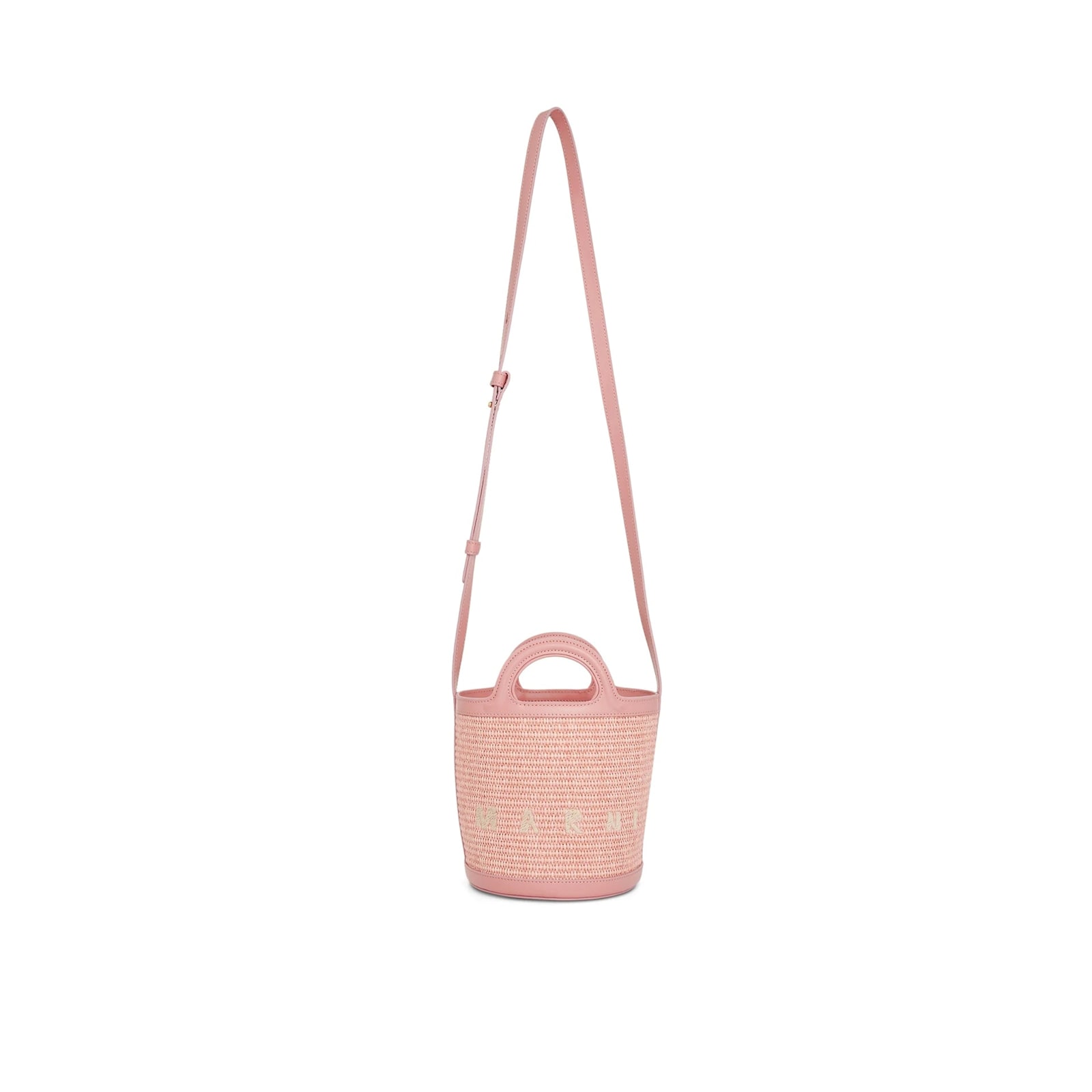 Shop Marni Tropicalia Bucket Bag In Pink