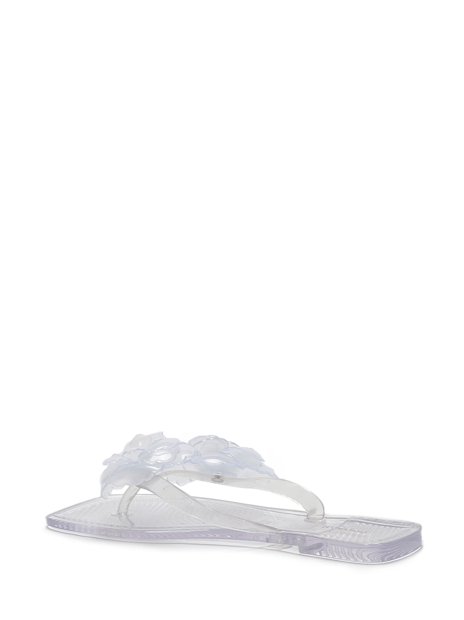 COPERNI SILICONE FLOWER FLAT SANDALS 