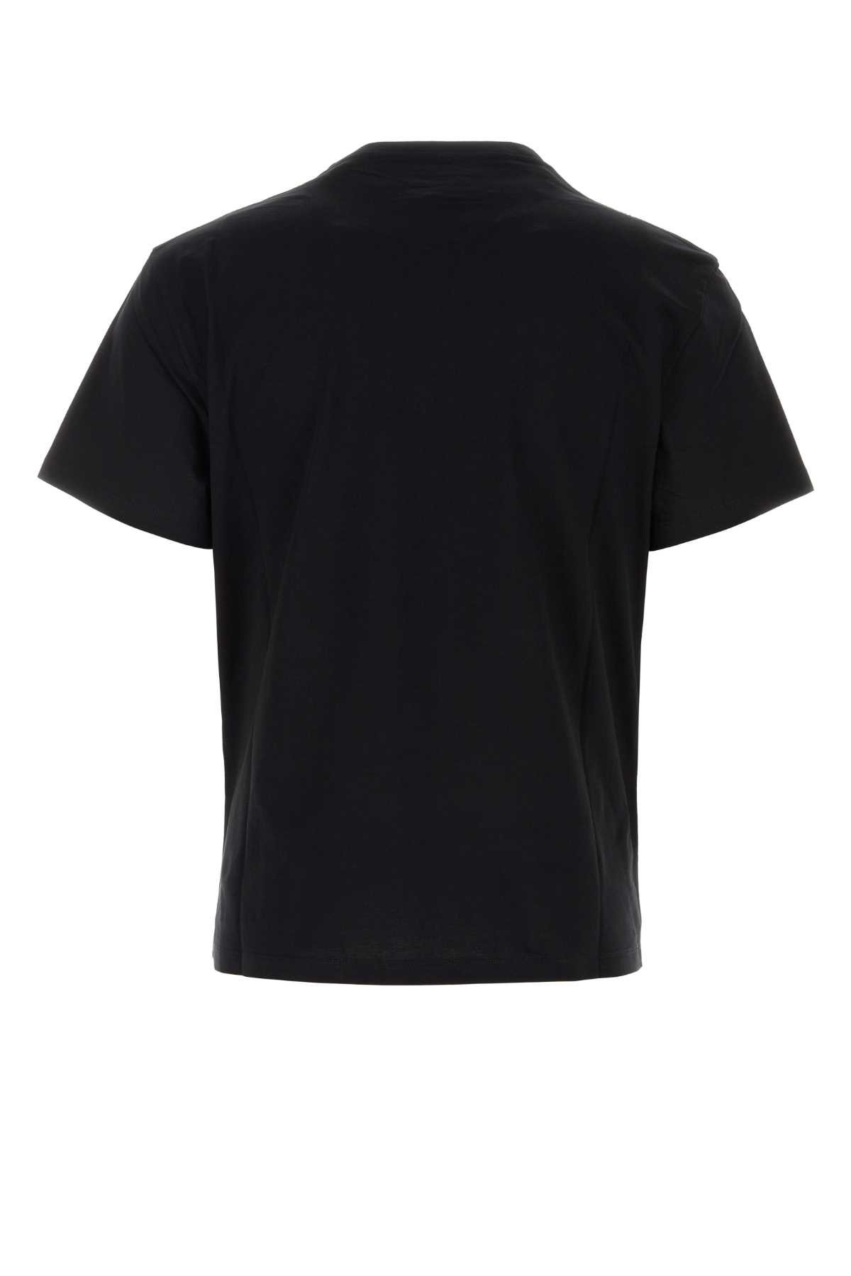 Shop Alexander Mcqueen Black Cotton T-shirt In Blackred