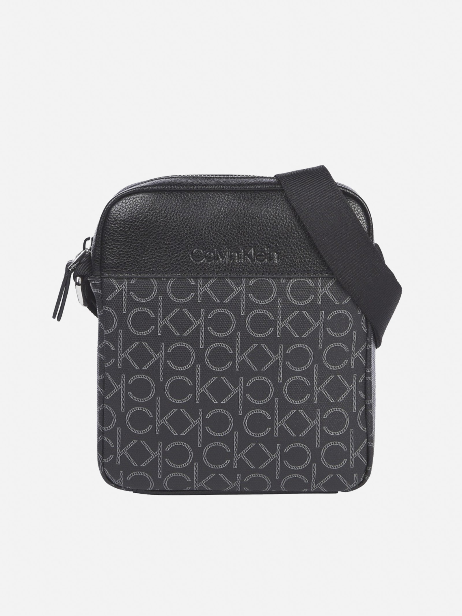 Calvin Klein Shoulder Bag With Monogram Print