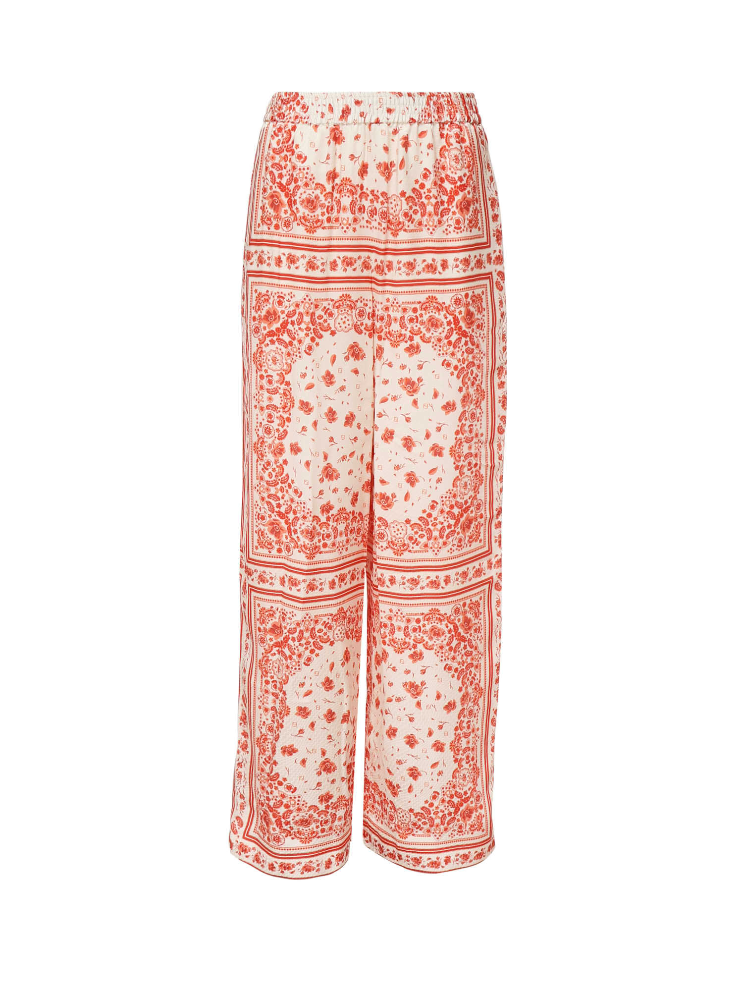 Fendi Bandana-print Trousers In Red