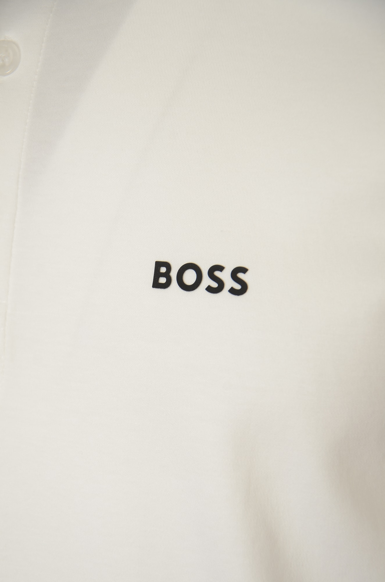 Shop Hugo Boss Short-sleeved Cotton Polo Shirt In White