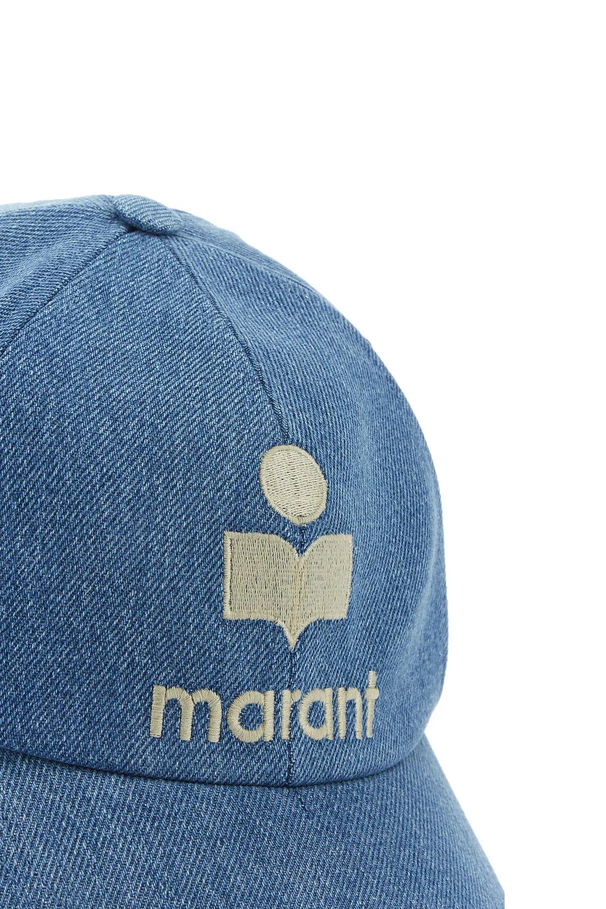 Shop Isabel Marant Denim Tyron Baseball Cap In Blue