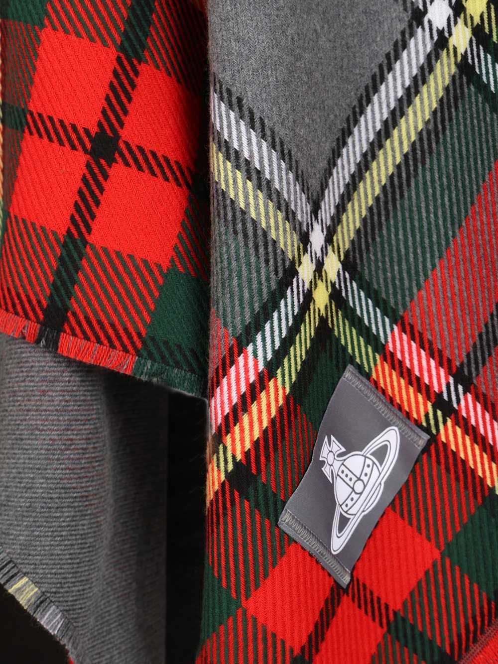 Vivienne Westwood Tartan Moonshine Poncho In Multi