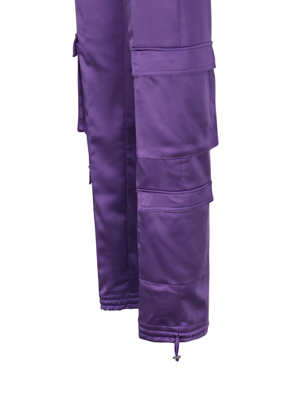 Shop Dondup Tori Loose Cargo Trousers In Purple