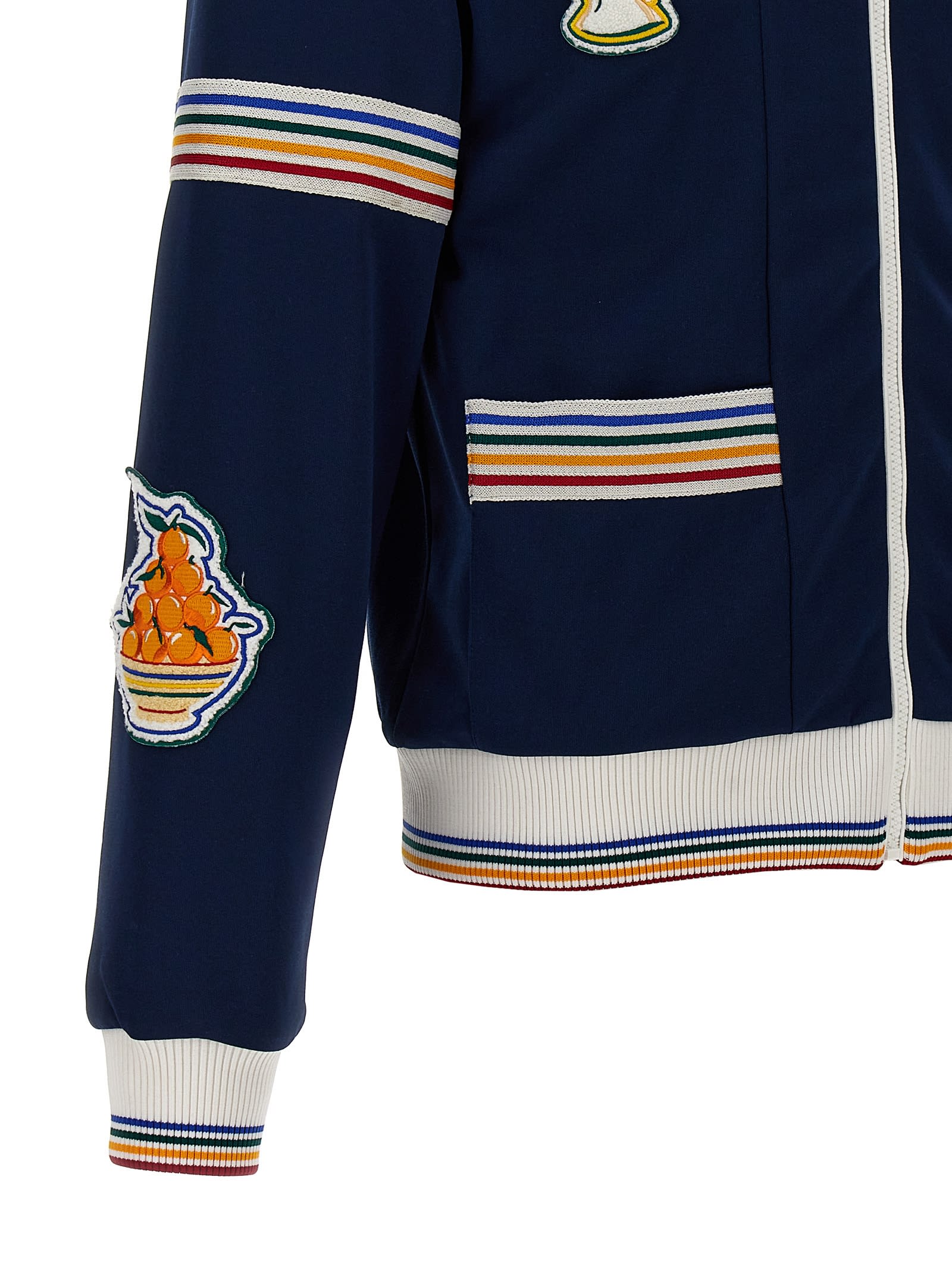 Shop Casablanca Mens Varsity Sweatshirt In Multicolor