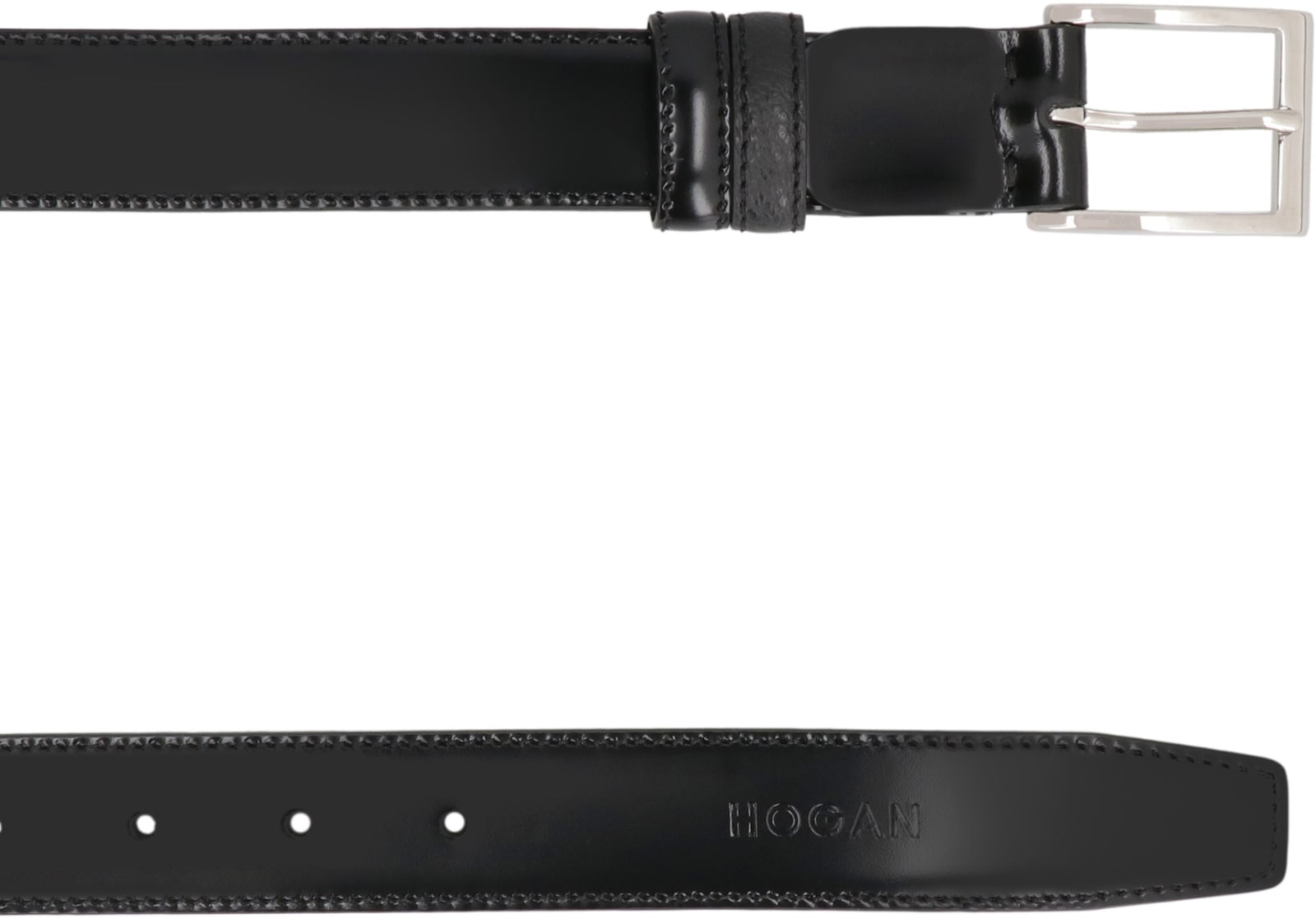 Hogan Adjustable Double Belt 30 Mm In Black