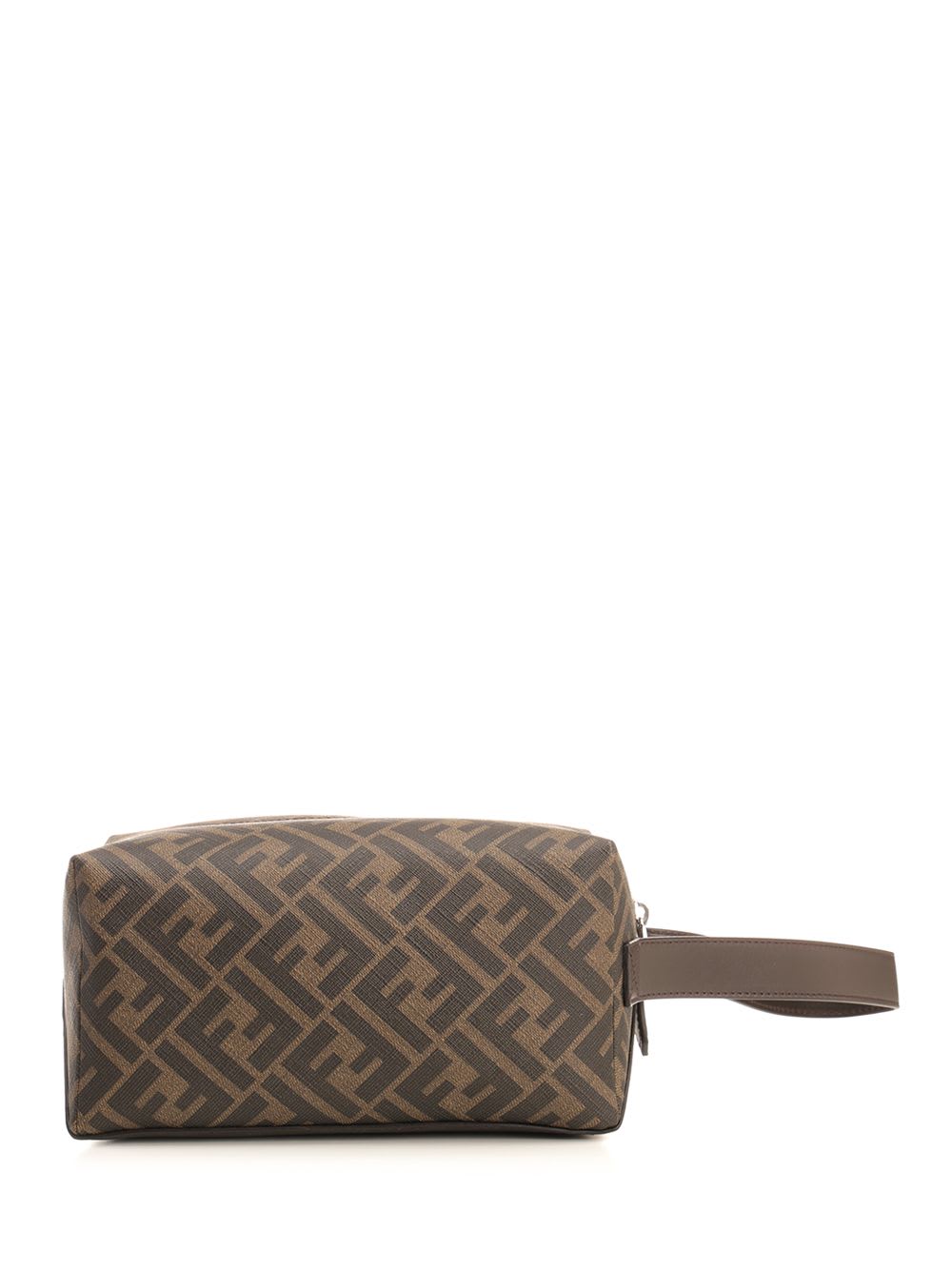 Shop Fendi Beauty Case In Brown Tela Ff