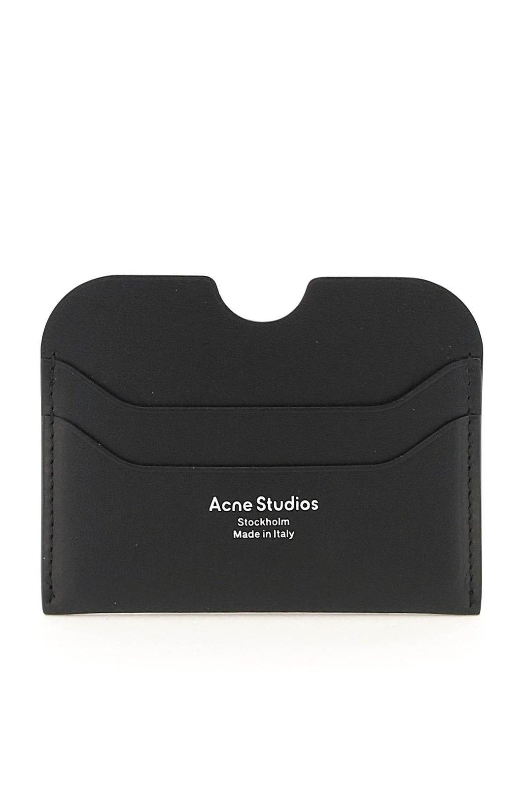 Logo Printed Cut-out Detailed Cardholder