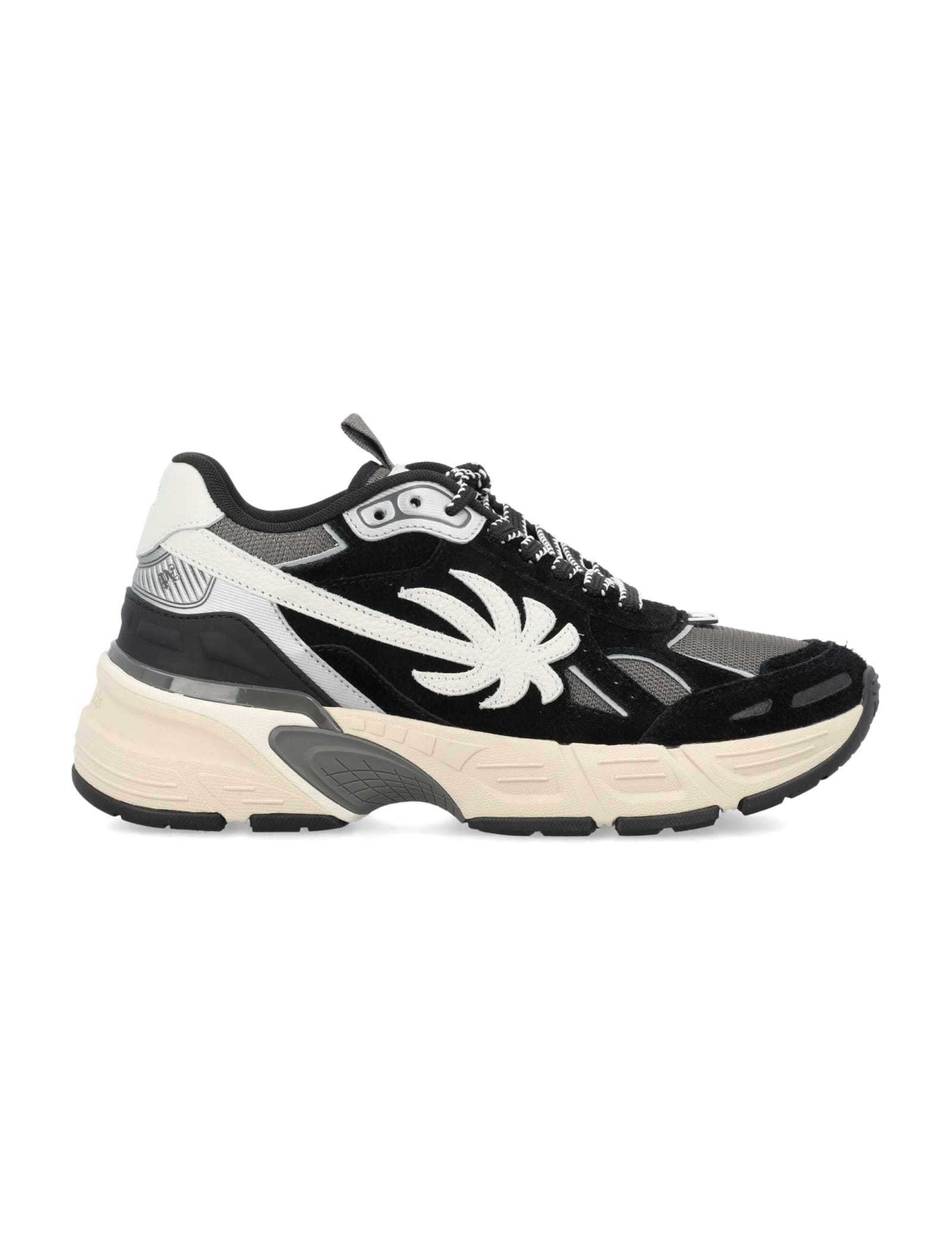 Shop Palm Angels Pa 4 Sneakers In Nero/grigio
