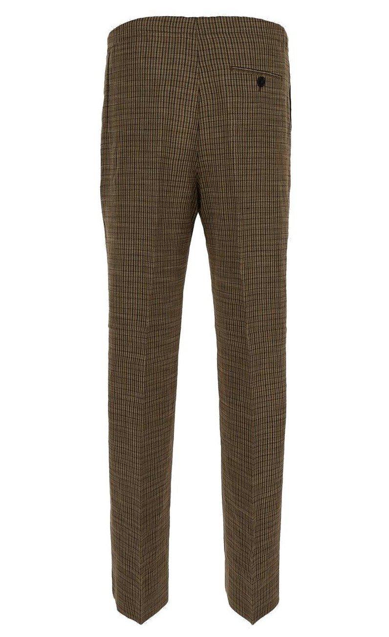 Shop Acne Studios High-waisted Wide-leg Trousers In Bph Multi Brown