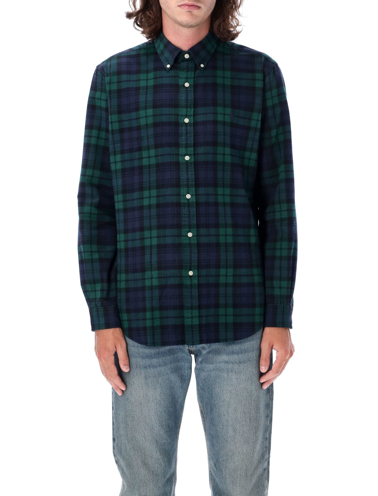 Shop Polo Ralph Lauren Check Custom Fit Shirt In Check Multi