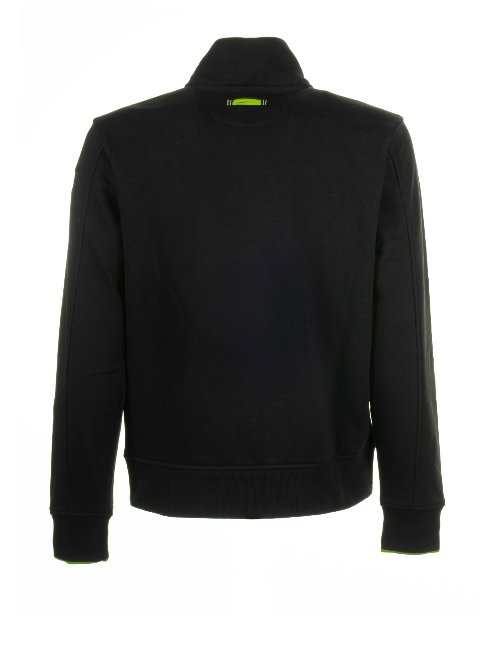 Shop Blauer Black Open Sweatshirt With Collar In Nero