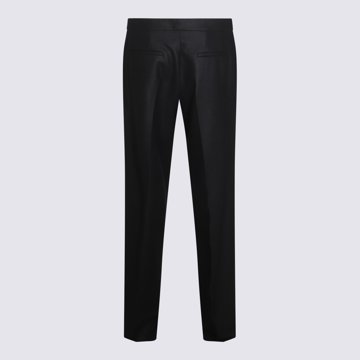 Shop Jil Sander Black Wool Pants