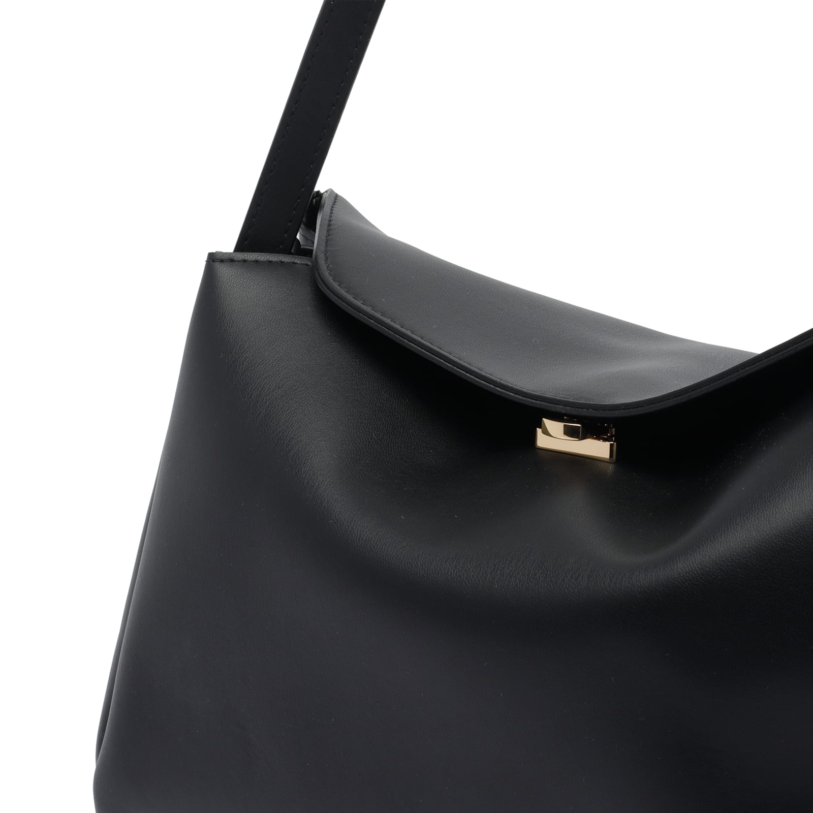 Themoirè Eudora Double-handle Top-handle Tote Bag In Black