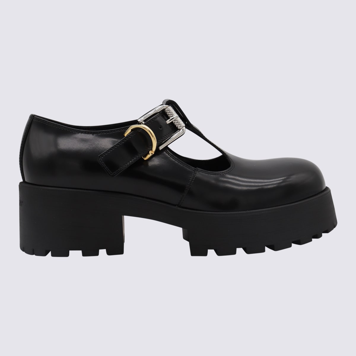 Shop Givenchy Black Leather Sandals