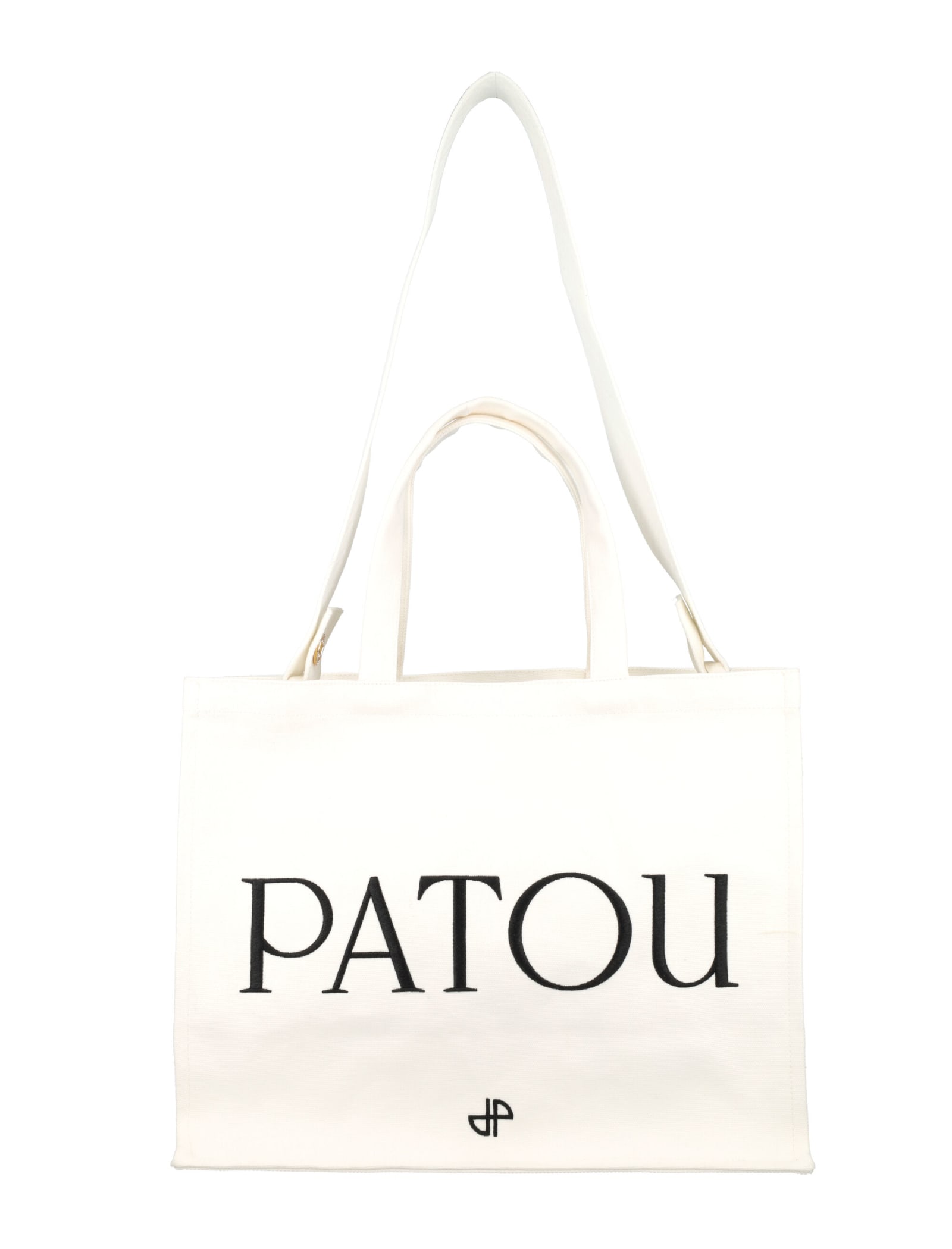 Patou Logo Tote In White