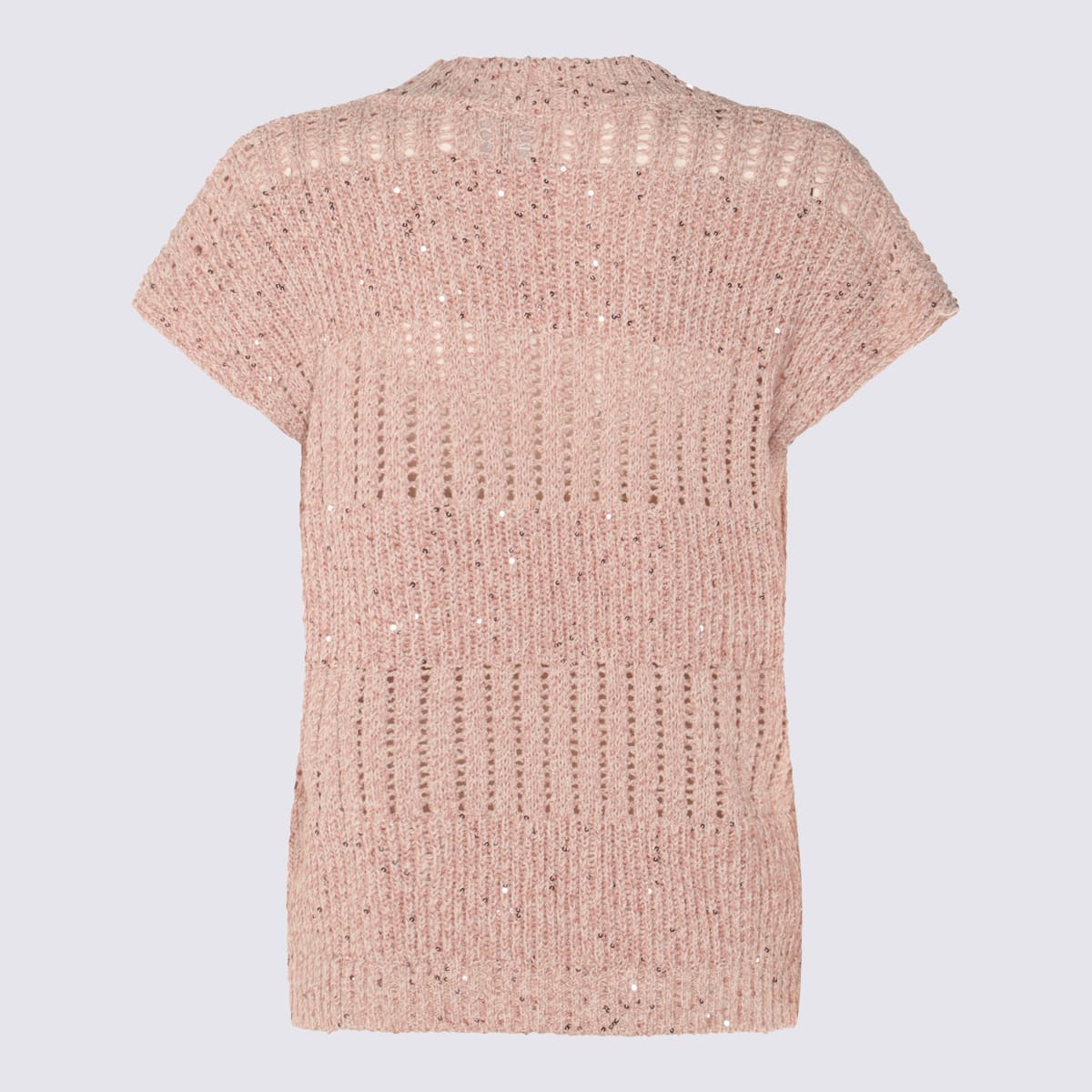 Shop Eleventy Pink Cotton Blend T-shirt