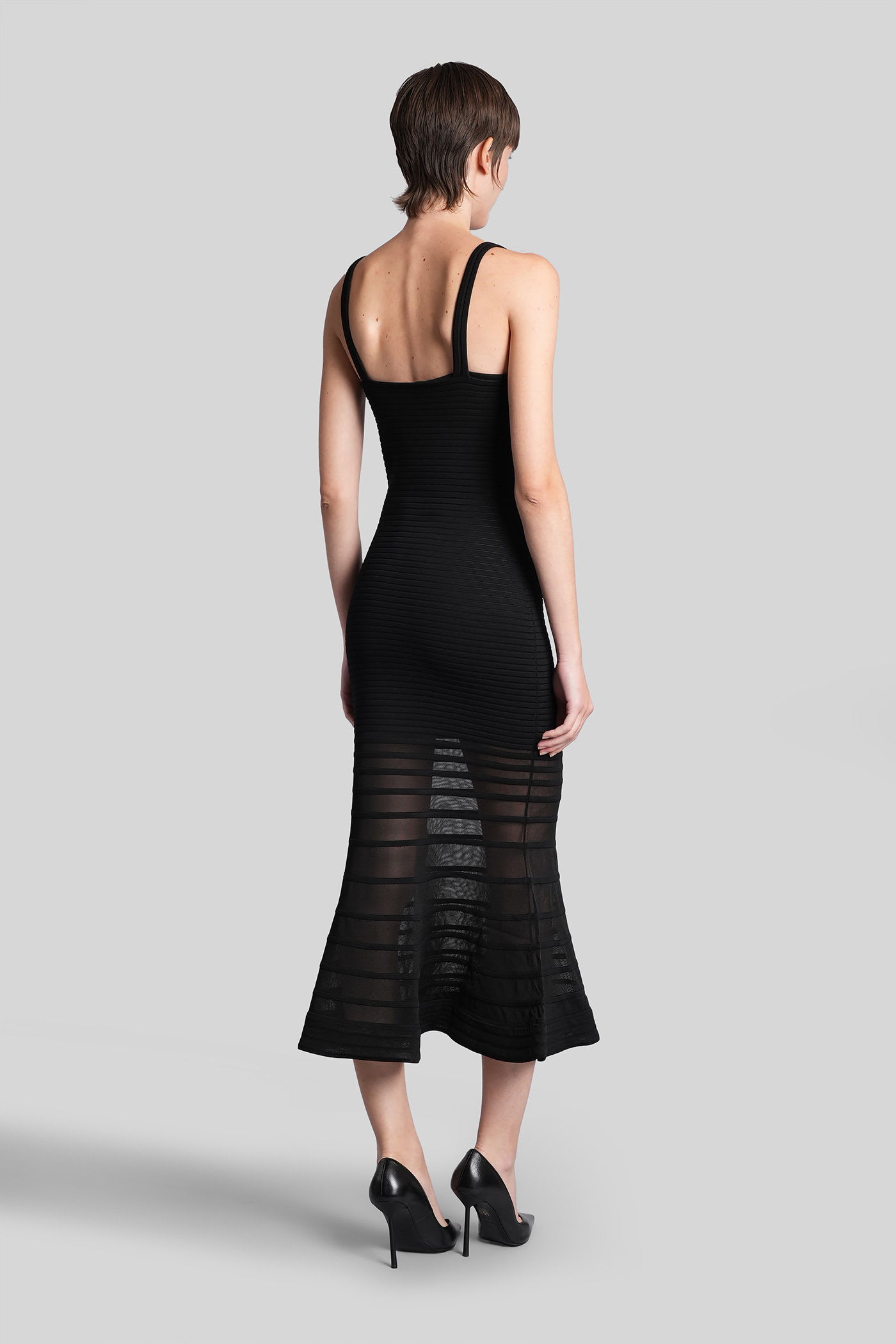 Simkhai Vallarie Long Dress In Black Rayon In Black