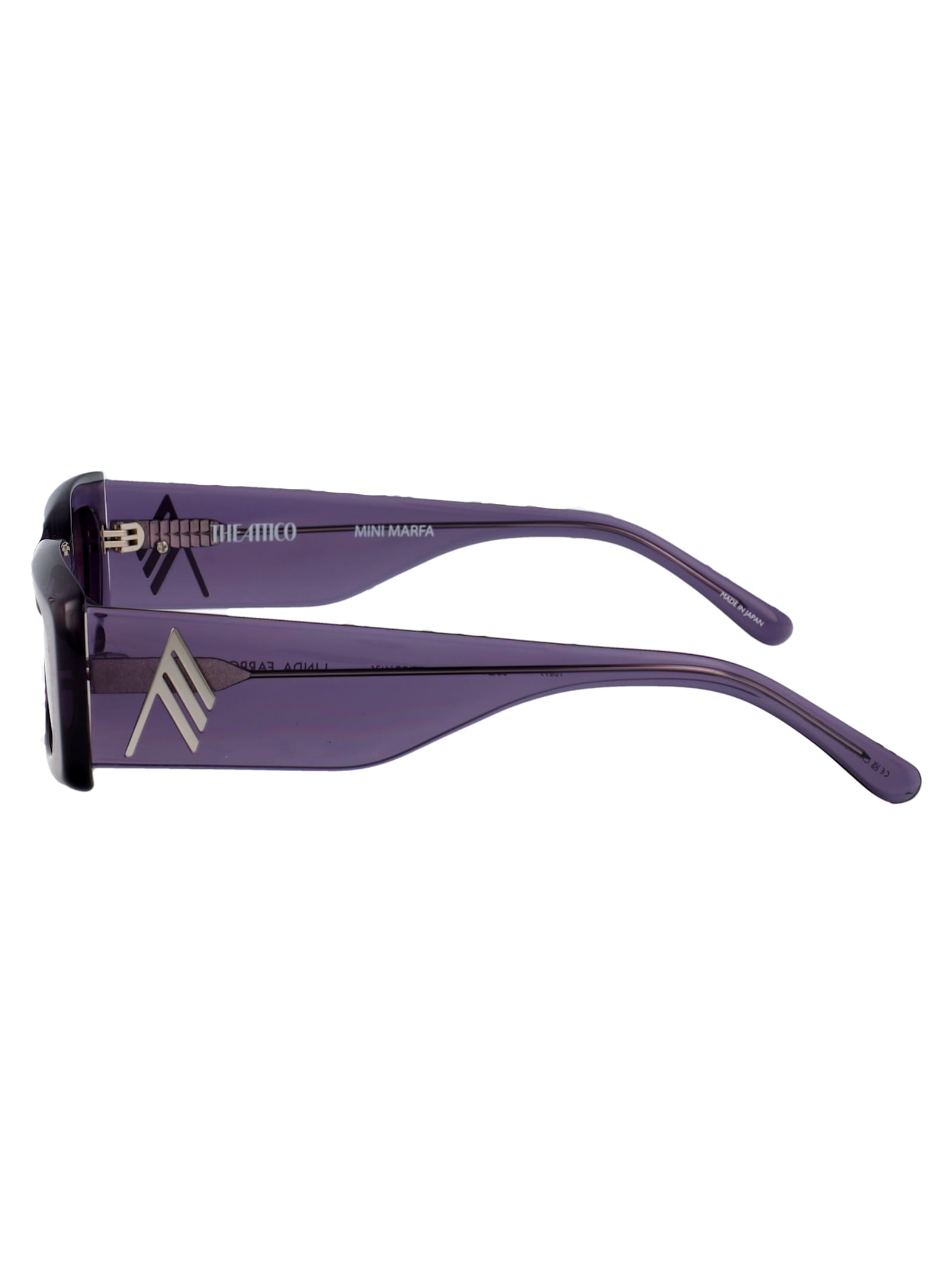 Attico Mini Marfa Sunglasses In Purple