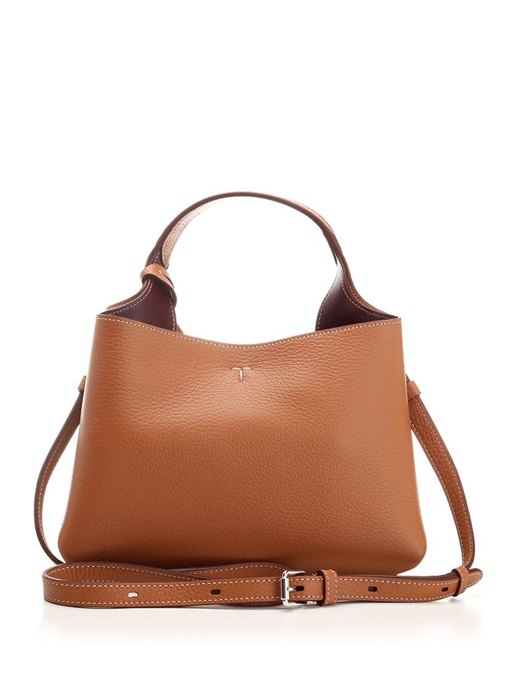 Shop Tod's T Timeless Micro Handbag In Beige