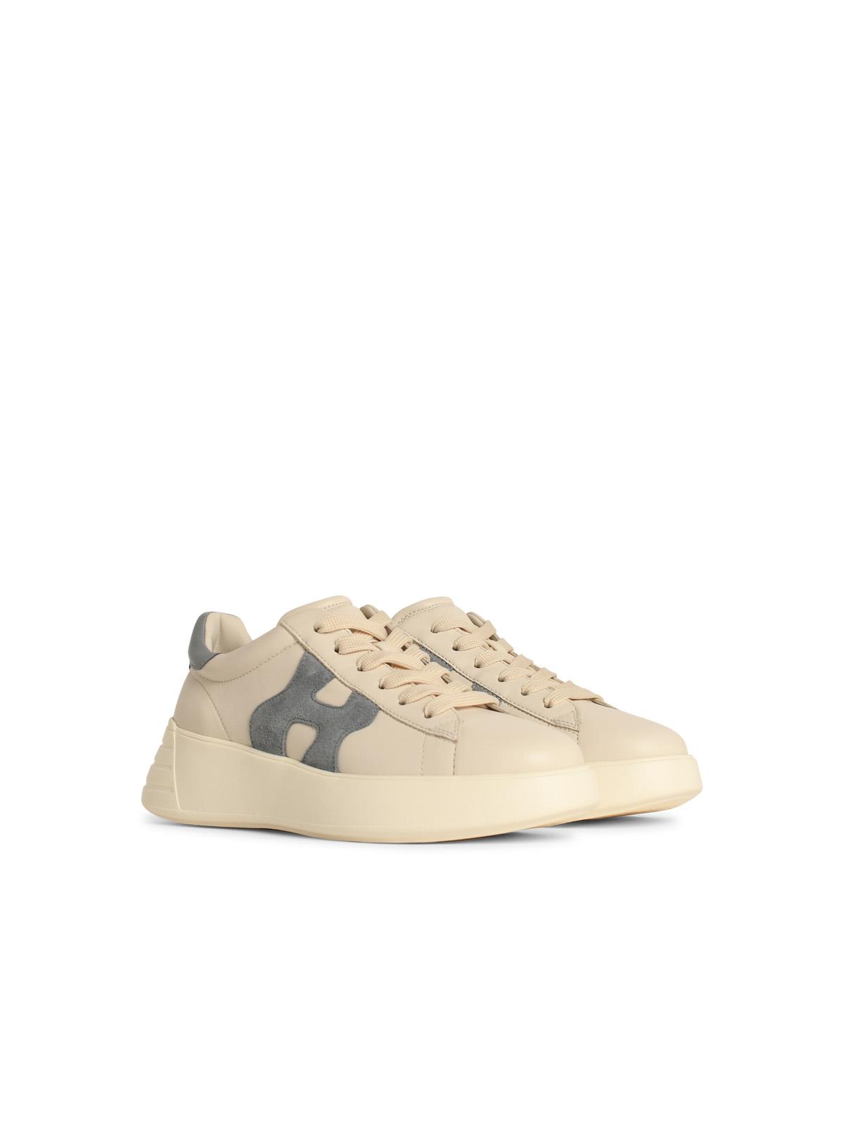 Hogan 'h526 Rebel' Leather Sneakers In White