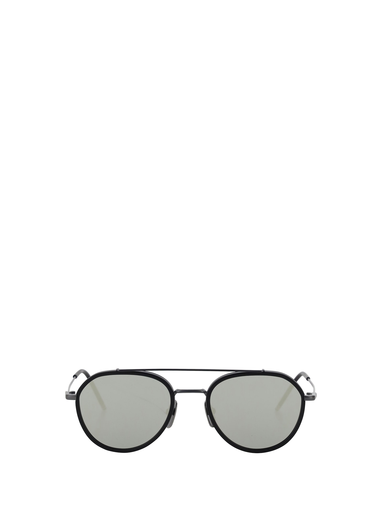 Shop Thom Browne Aviator Sunglasses In 004