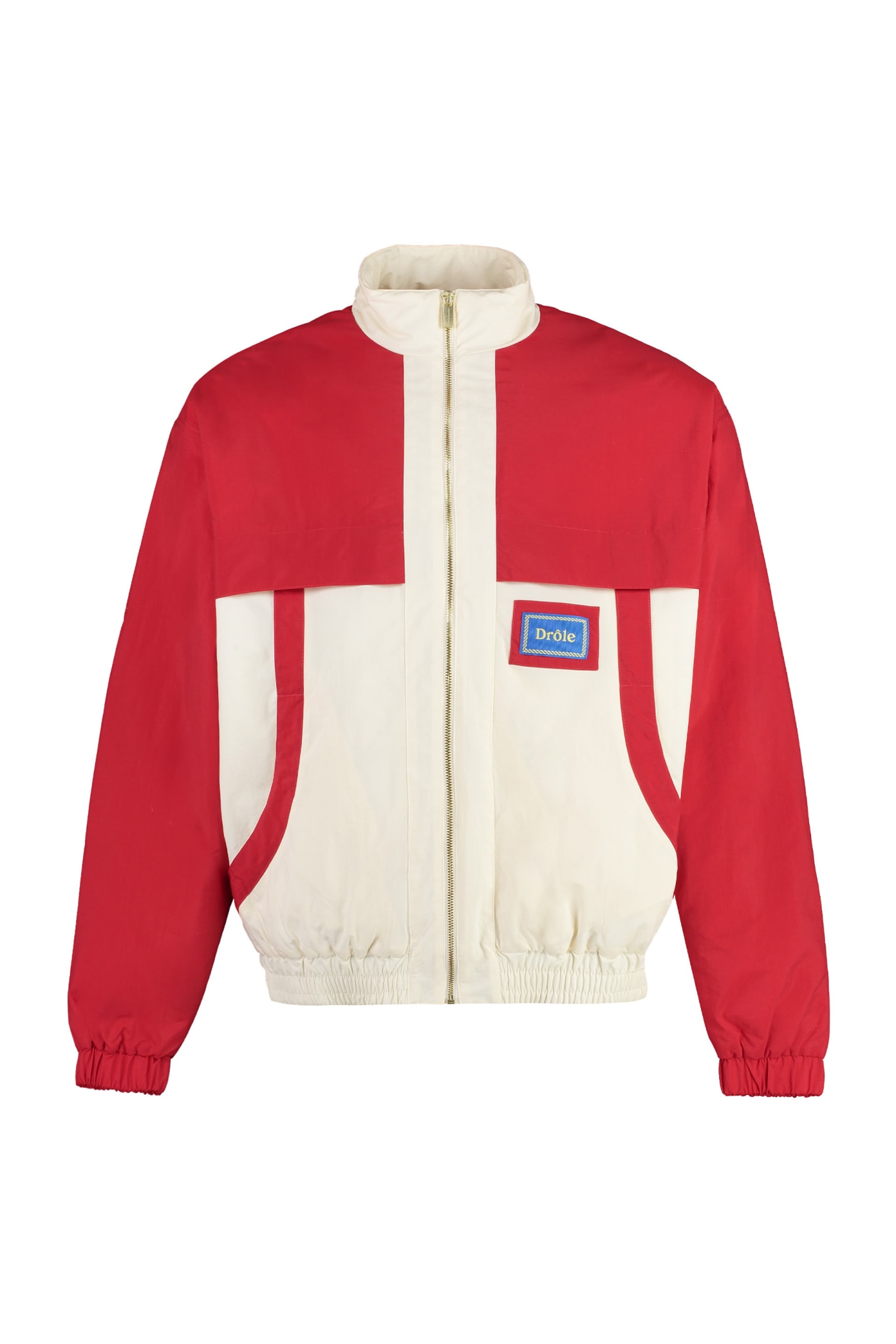 Shop Drôle De Monsieur Nylon Bomber Jacket In Red