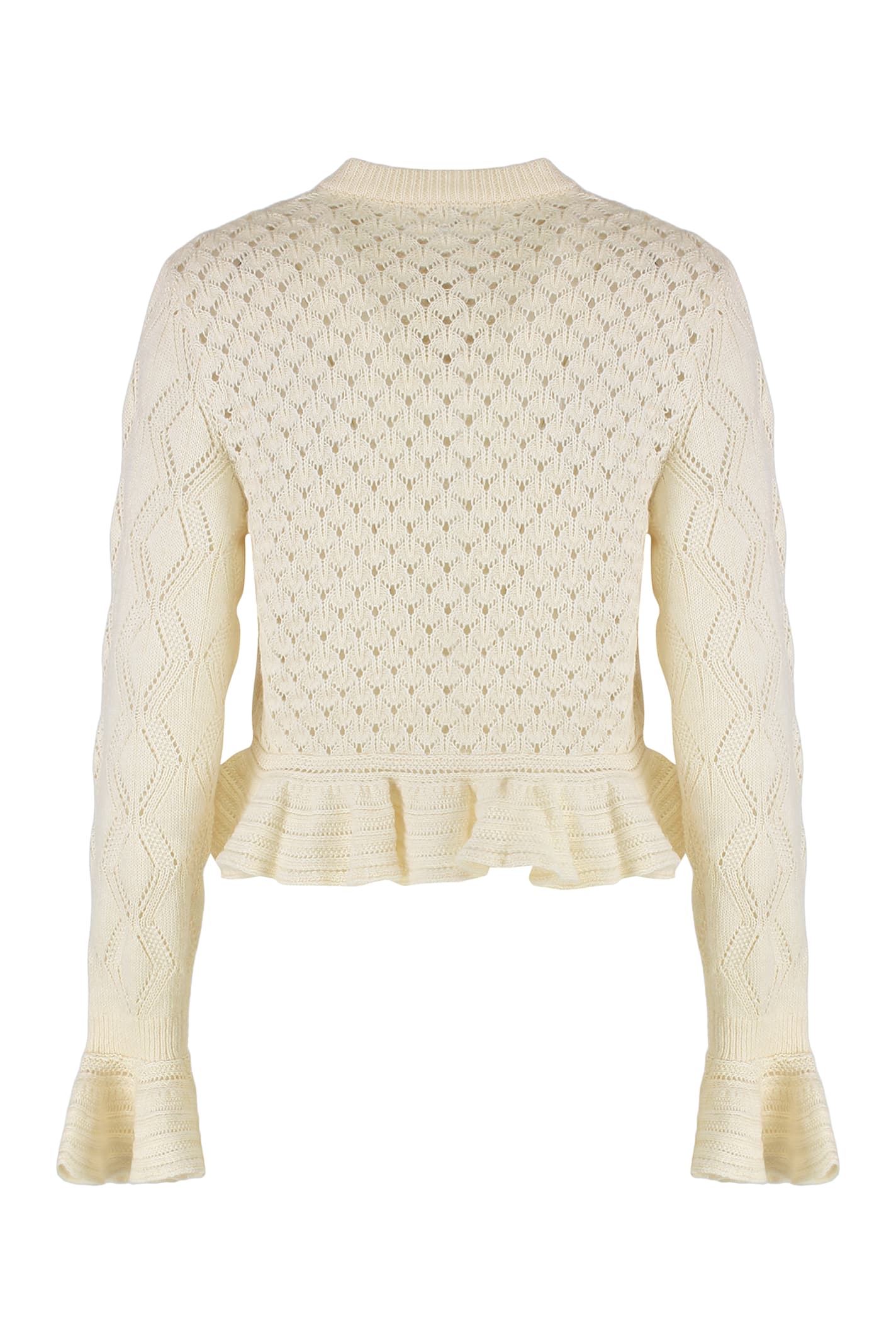 Chloé Cotton Blend Cardigan In Green