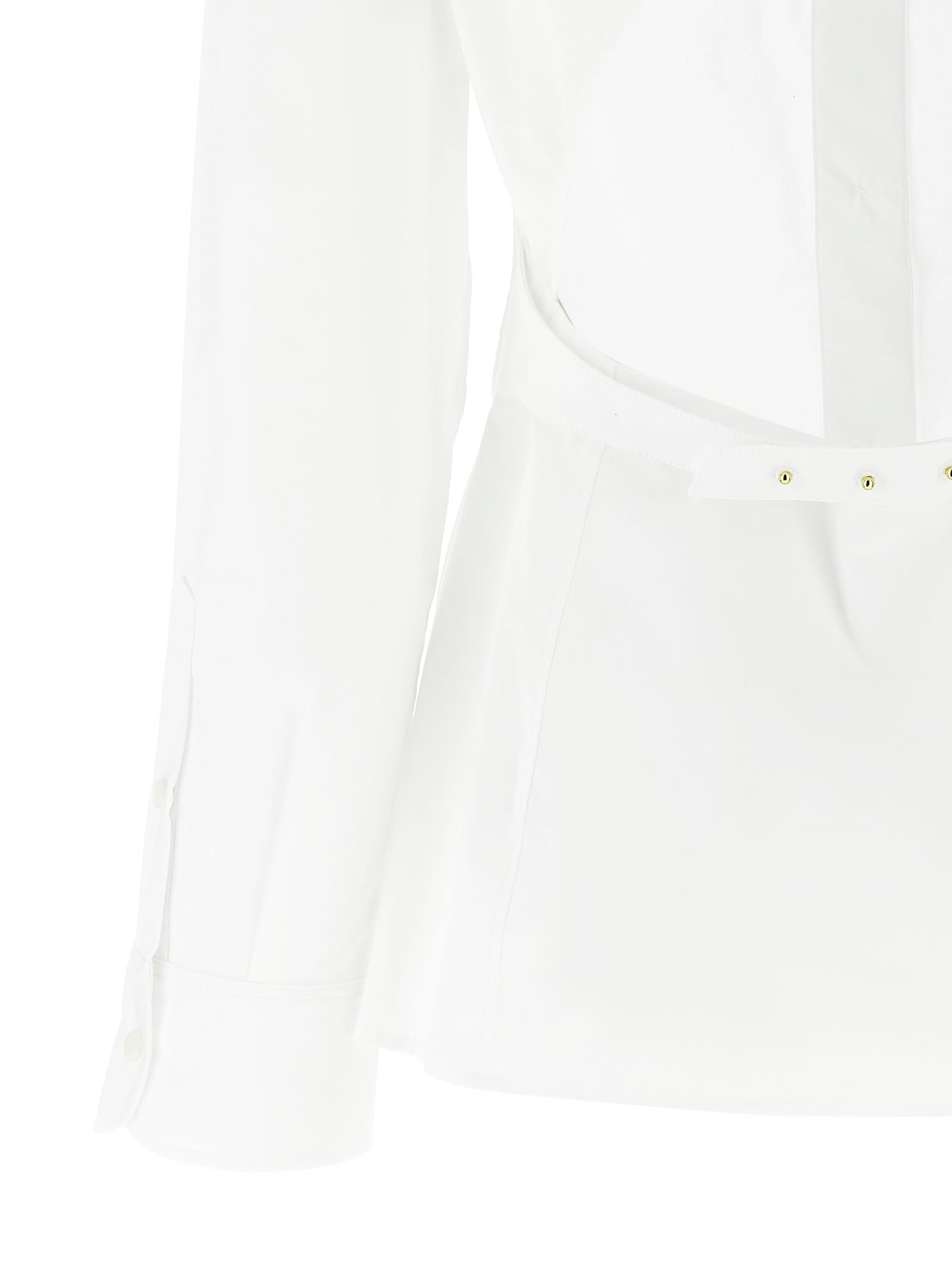 Shop Jacquemus Chemise De Costume Shirt In White