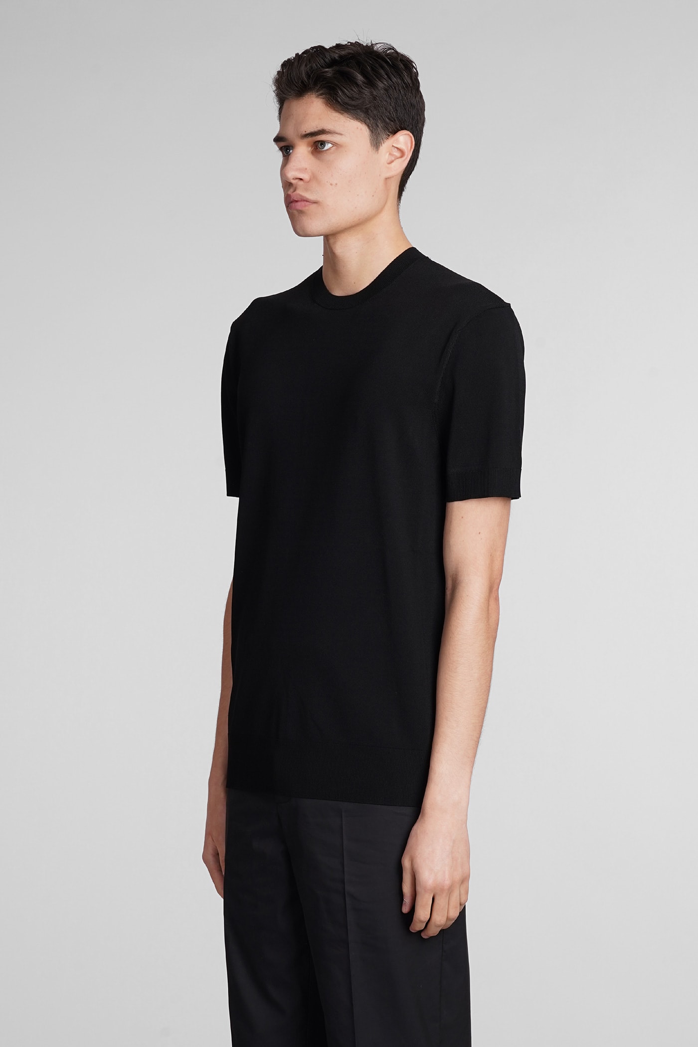 Shop Neil Barrett T-shirt In Black Viscose