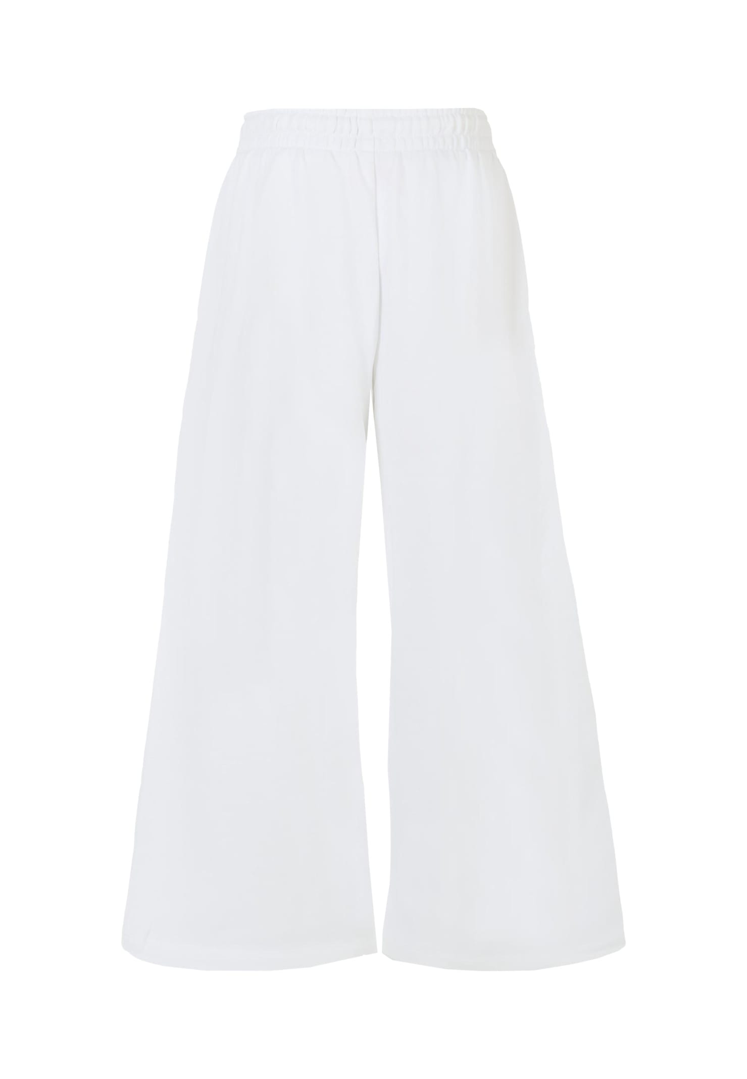 Diesel White Trousers For Girl With Heart In White