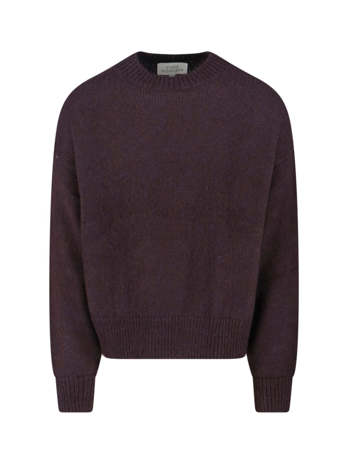 Studio Nicholson Mohair Blend Sweater In Brown