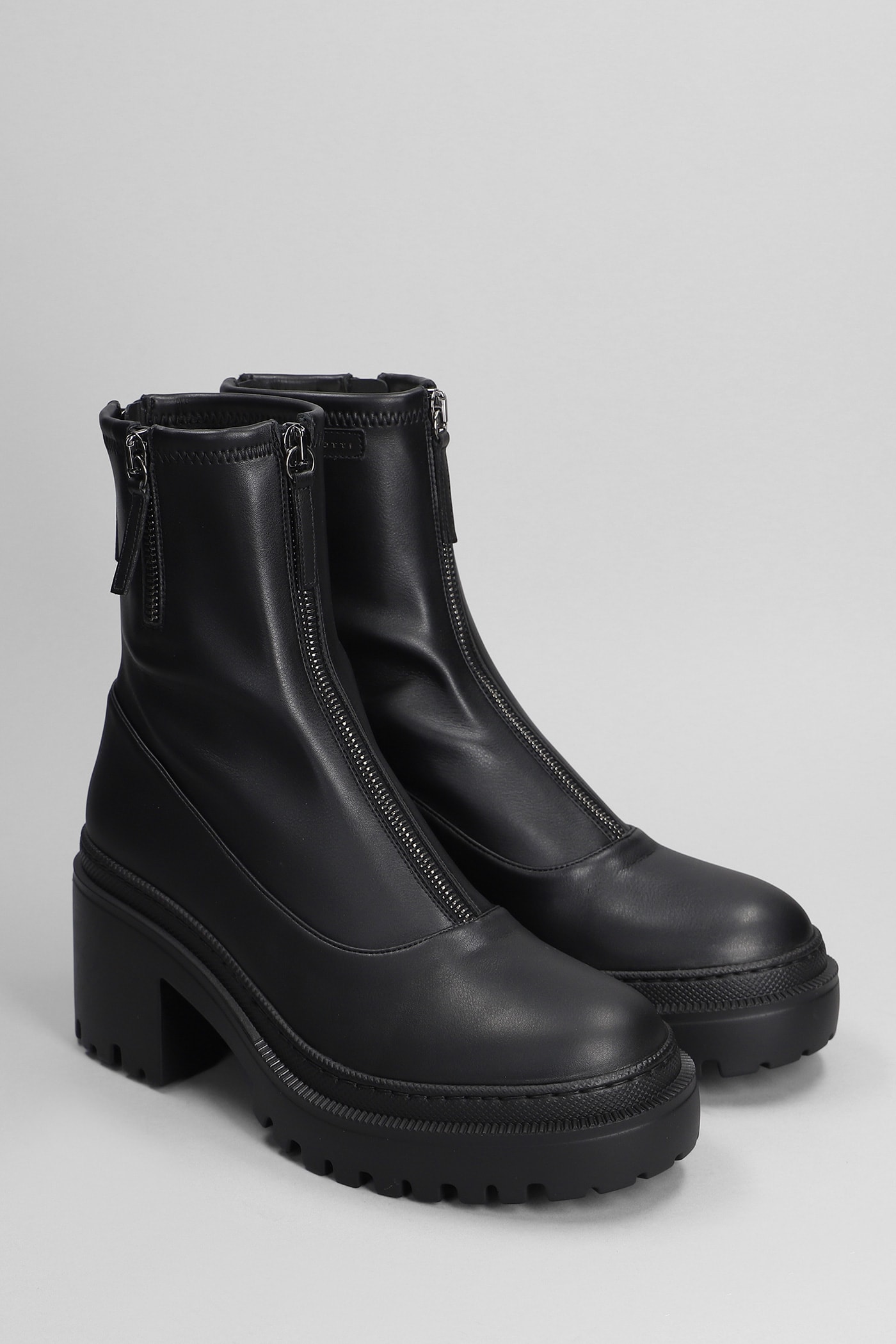 Shop Giuseppe Zanotti Martini Combat Boots In Black Leather