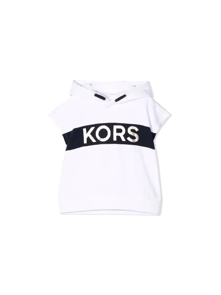 Michael Kors Logo-print Short-sleeve Hoodie