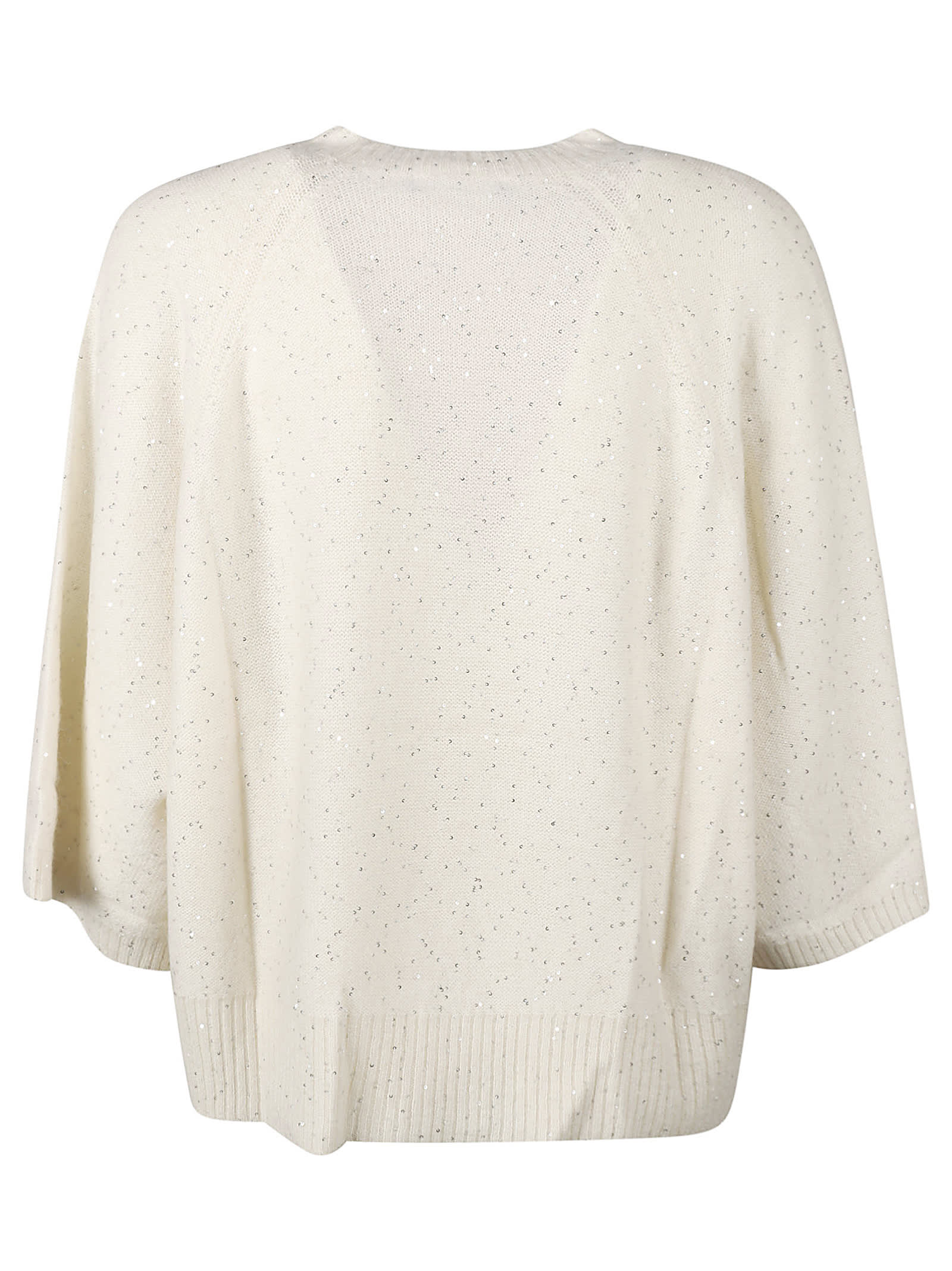 Shop Fabiana Filippi Oversized Sweater In Raffia