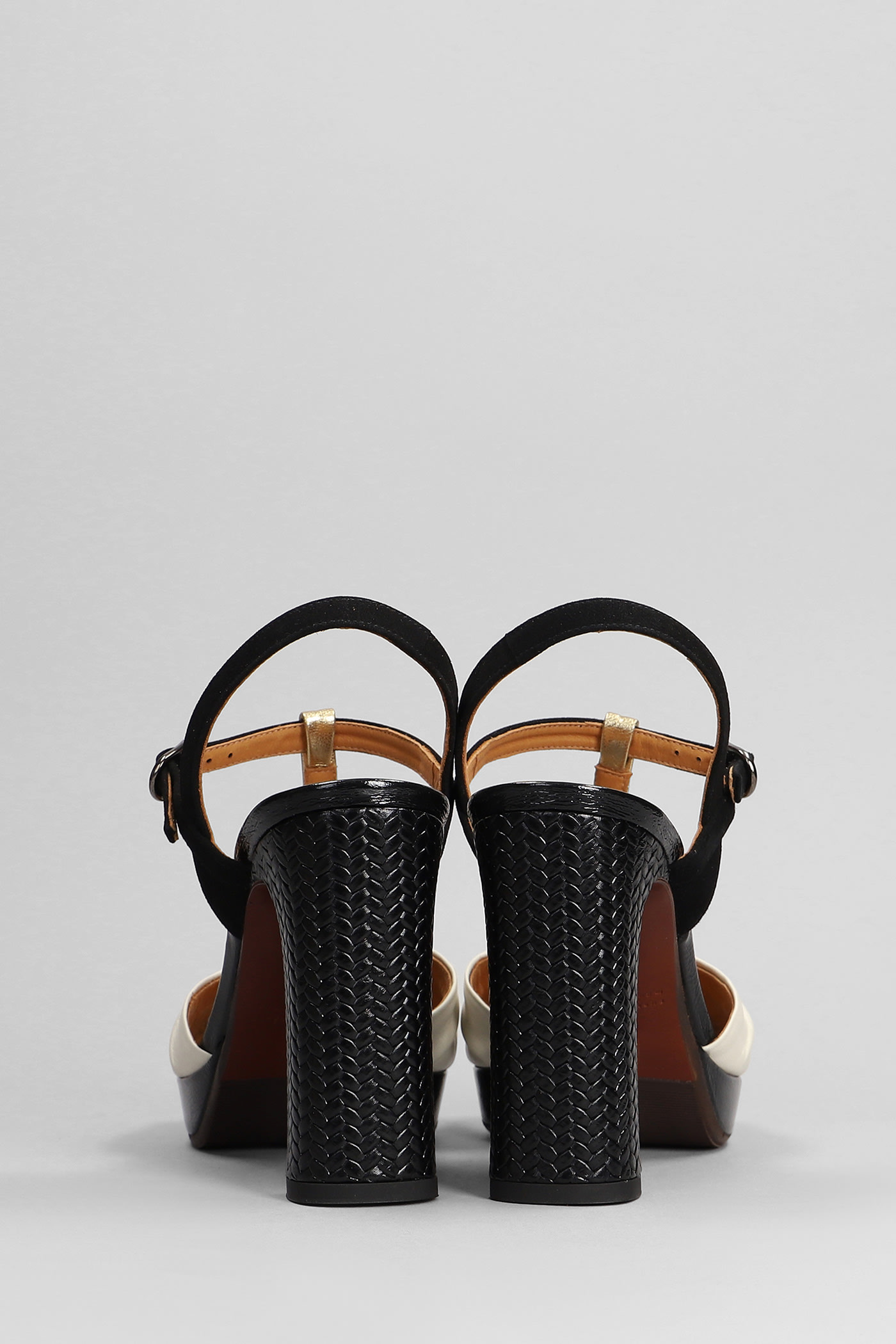 Shop Chie Mihara Cassan Sandals In Beige Leather