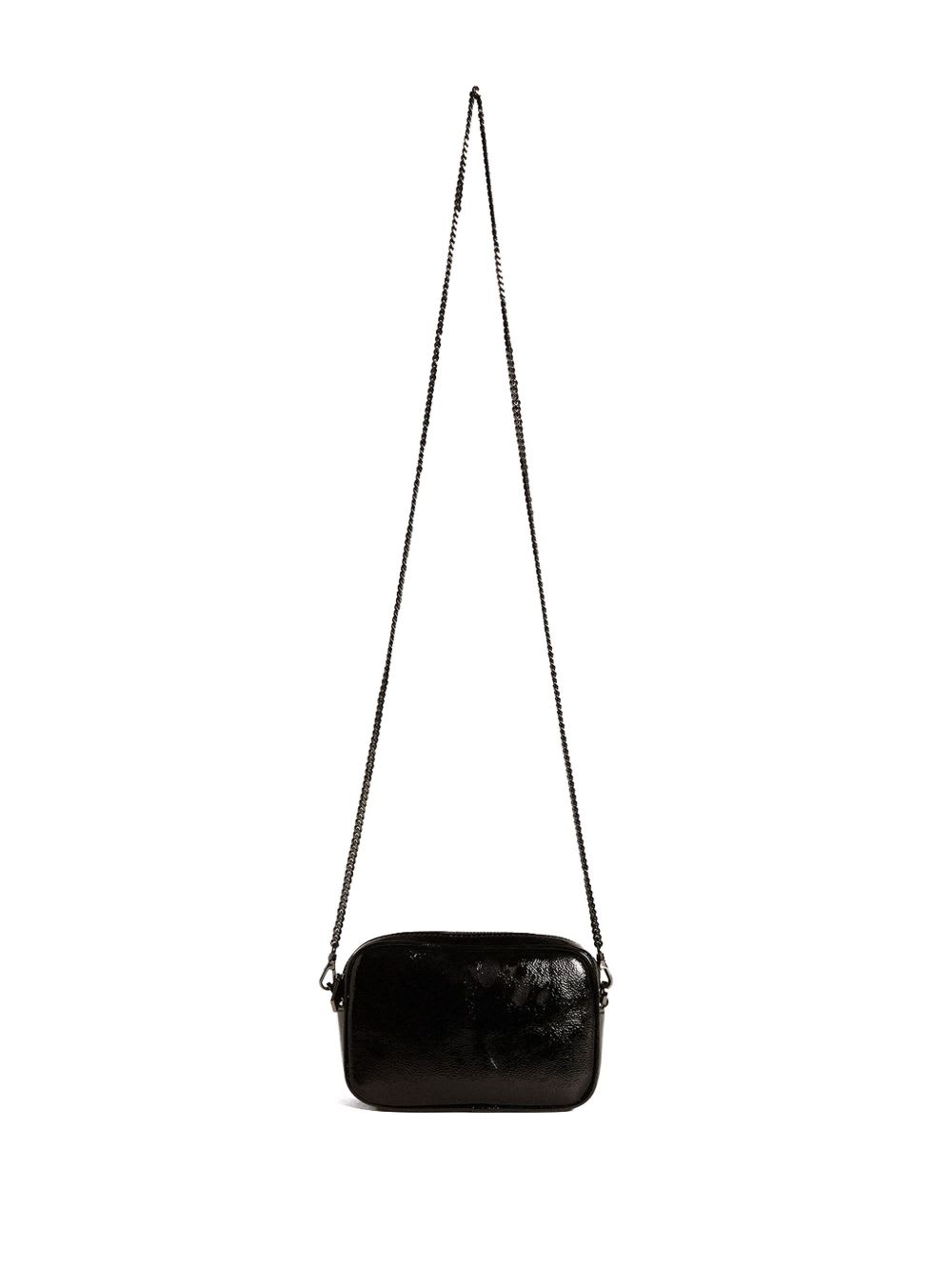 Golden Goose Star Mini Leather Crossbody Bag In Black