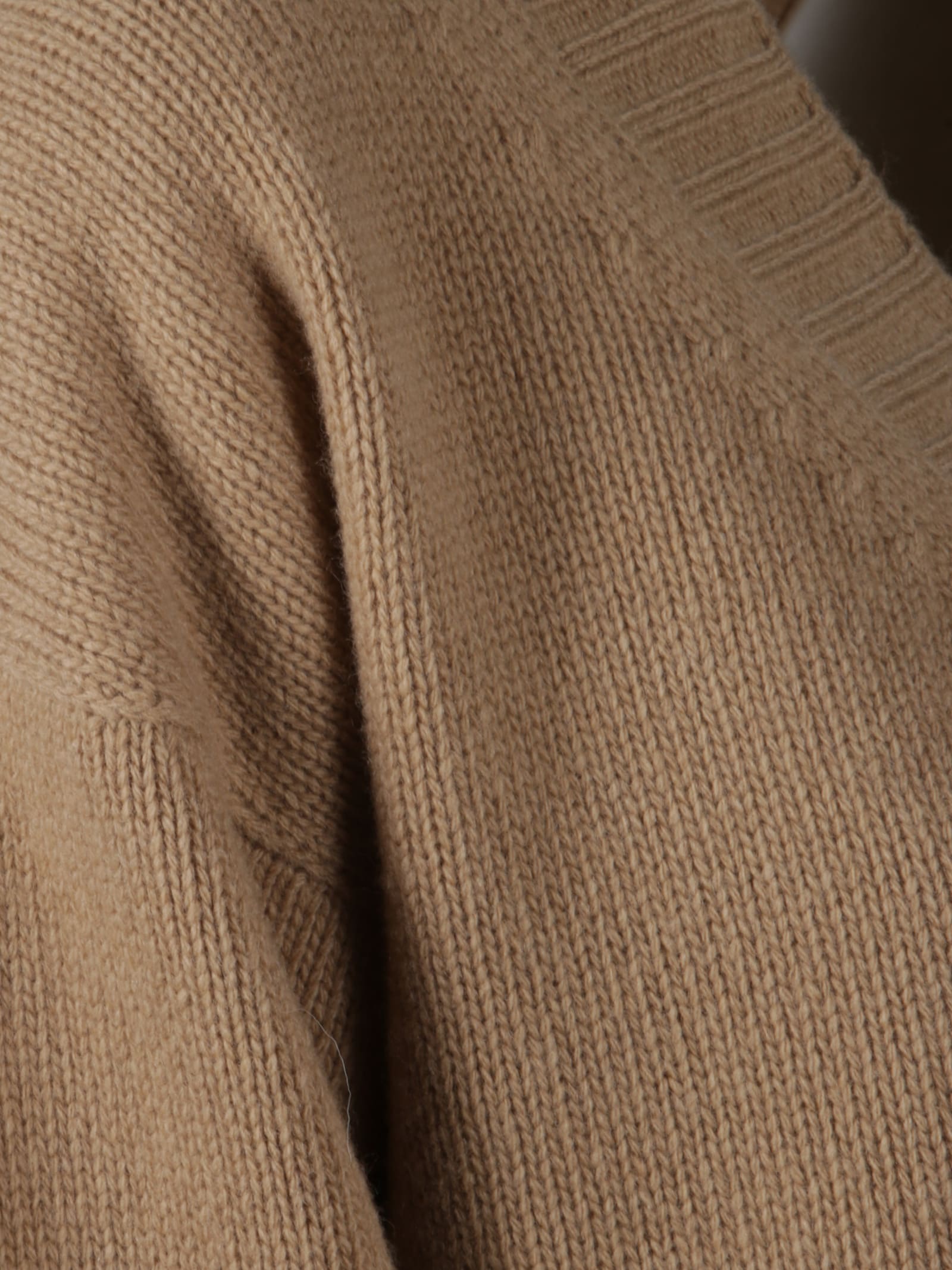 Jucca Button Cardigan In Brown