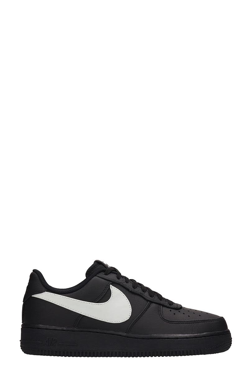 nike black leather tennis shoes