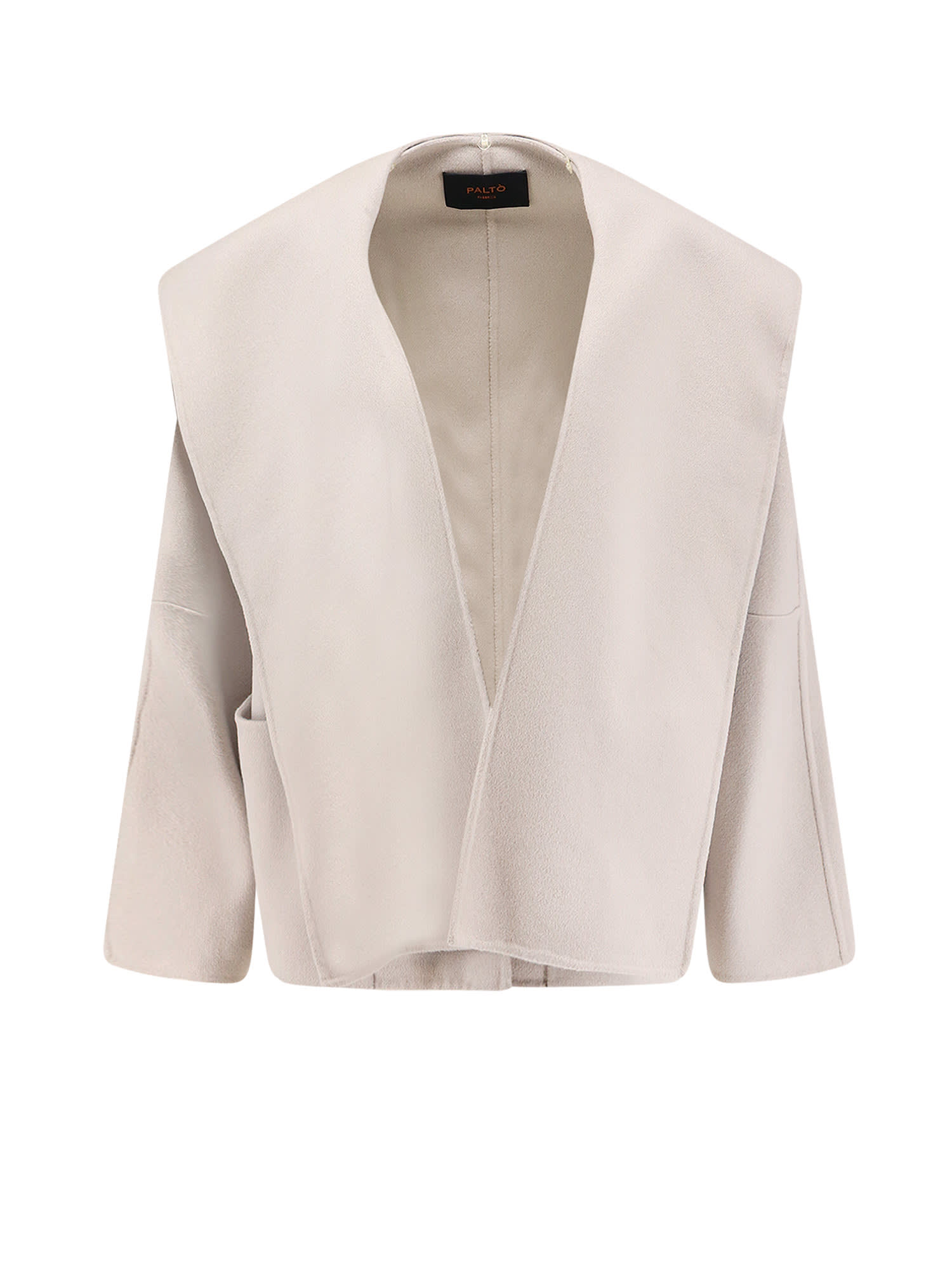 Paltò Filo Db Wool Coat In White