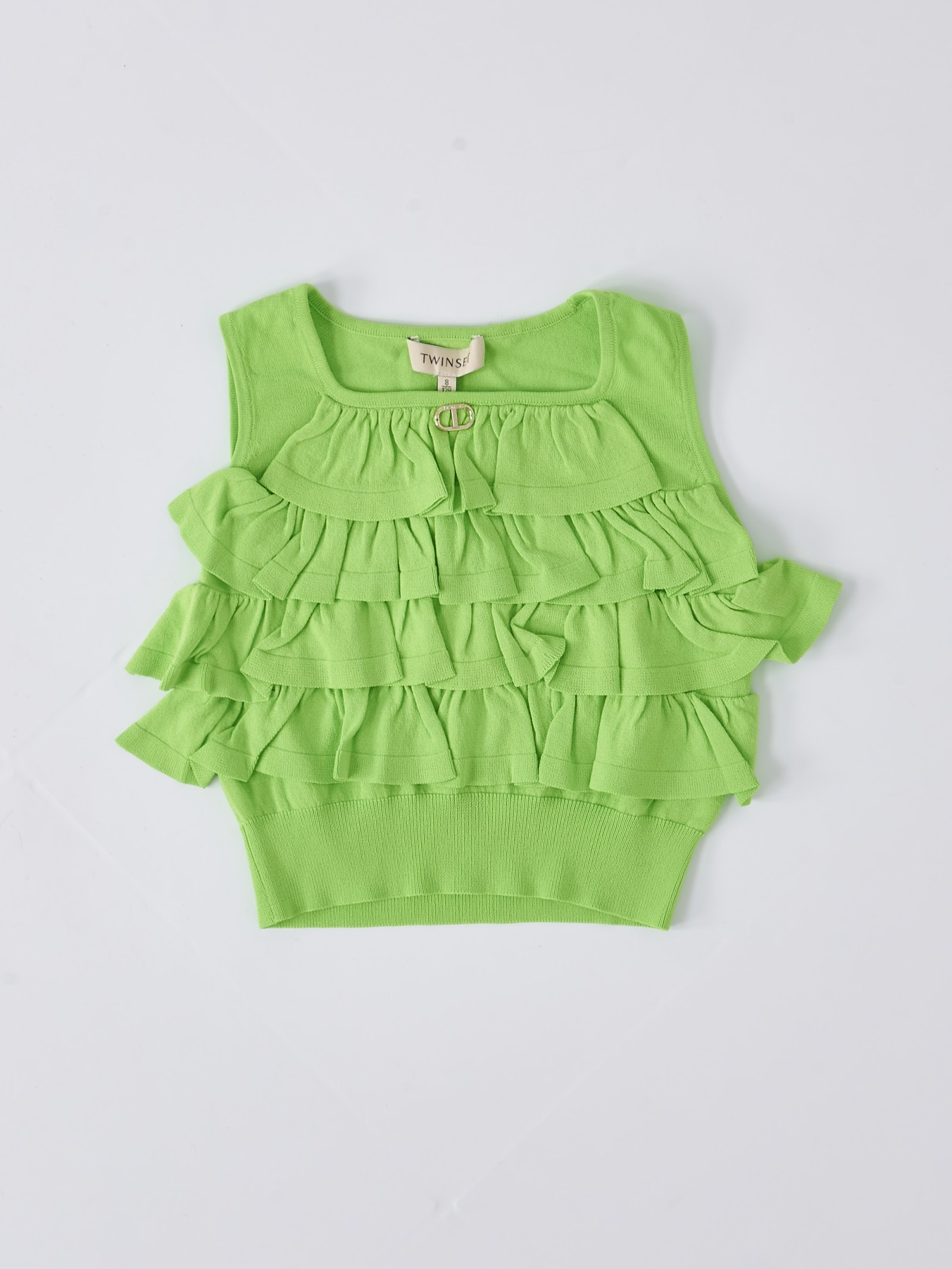 Twinset Viscose Tank Top In Verde