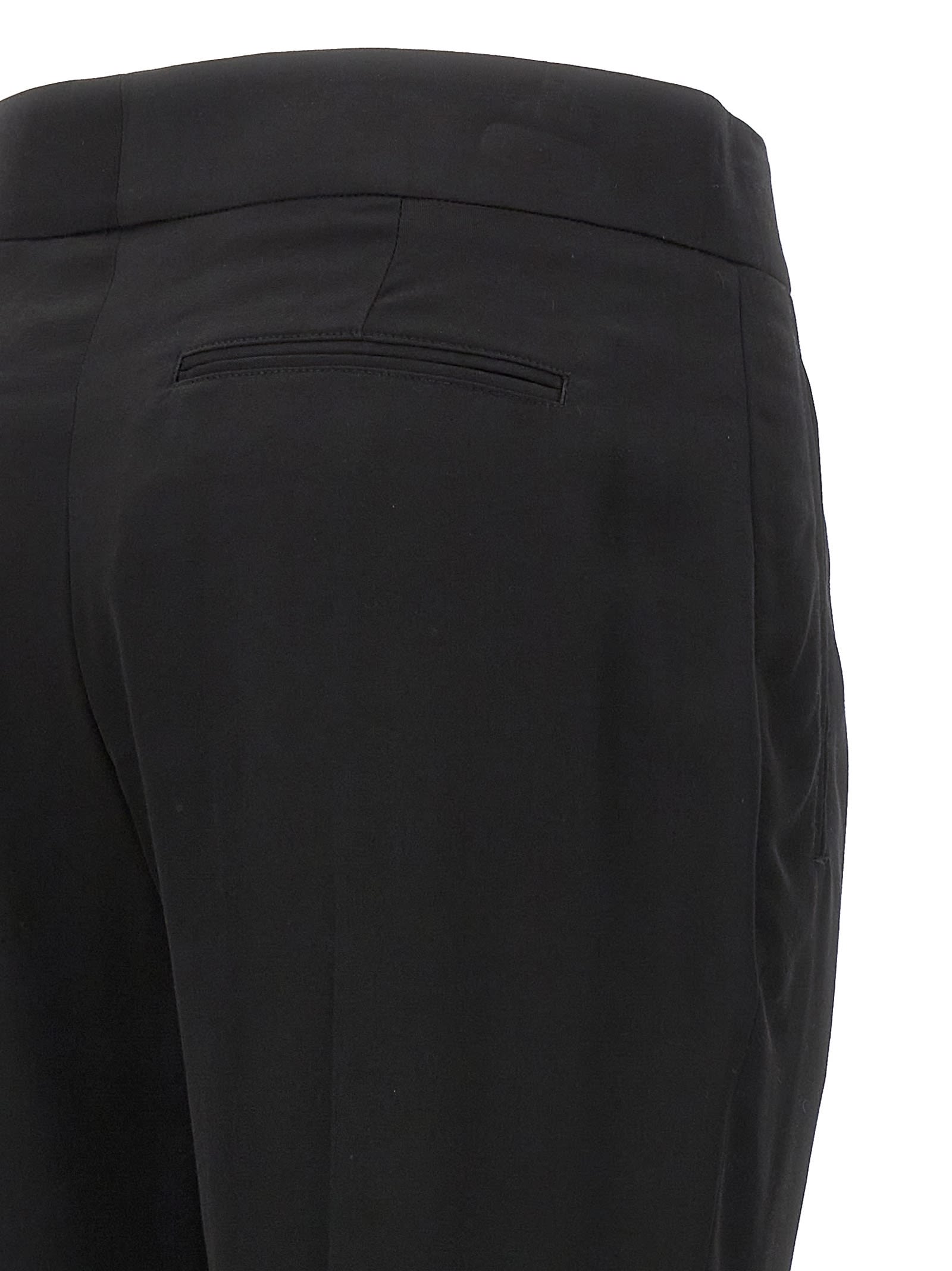 Tom Ford Metal Bar Detailed Straight-leg Pants In Black