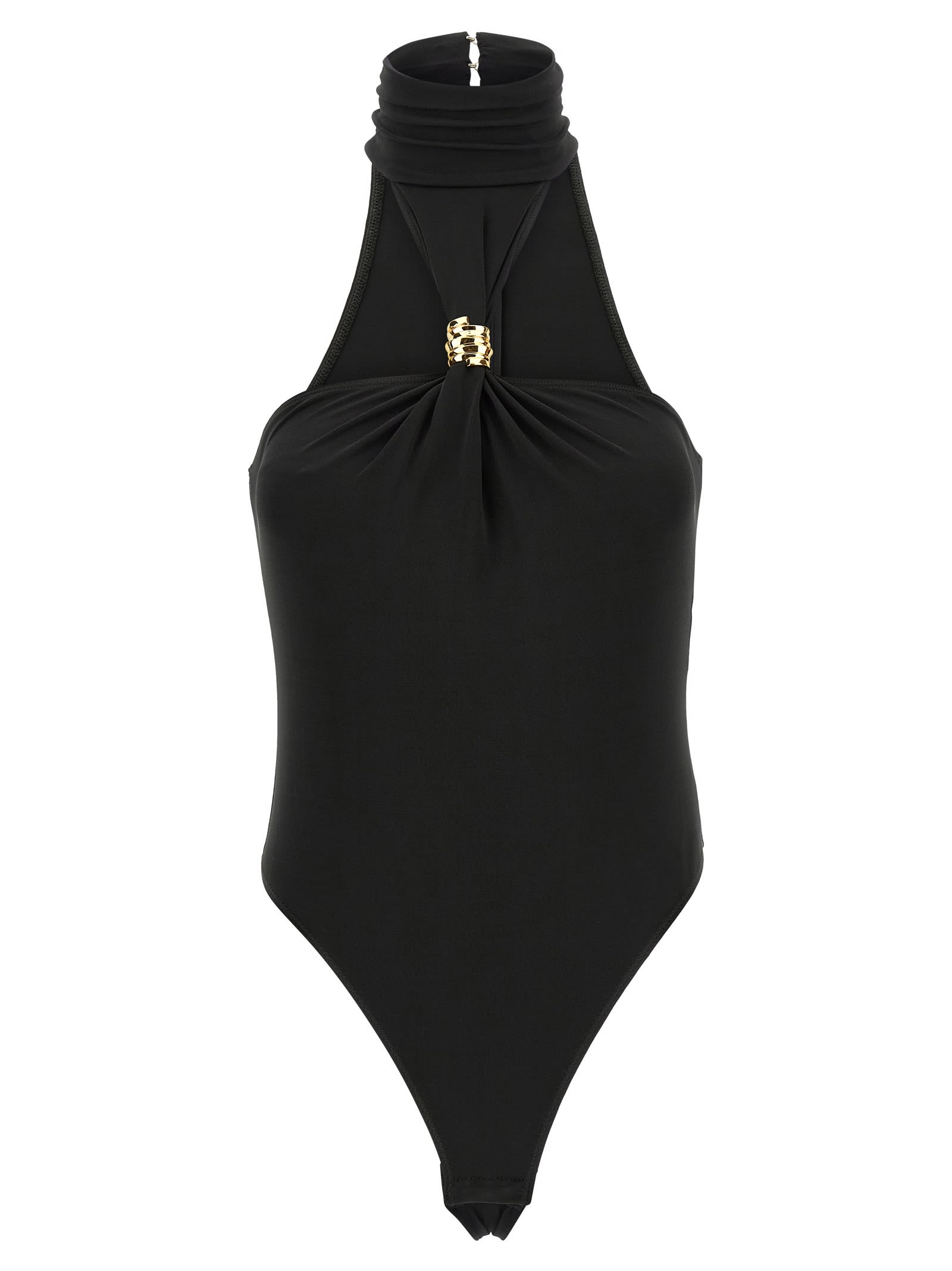 Elisabetta Franchi Jewel Detail Bodysuit
