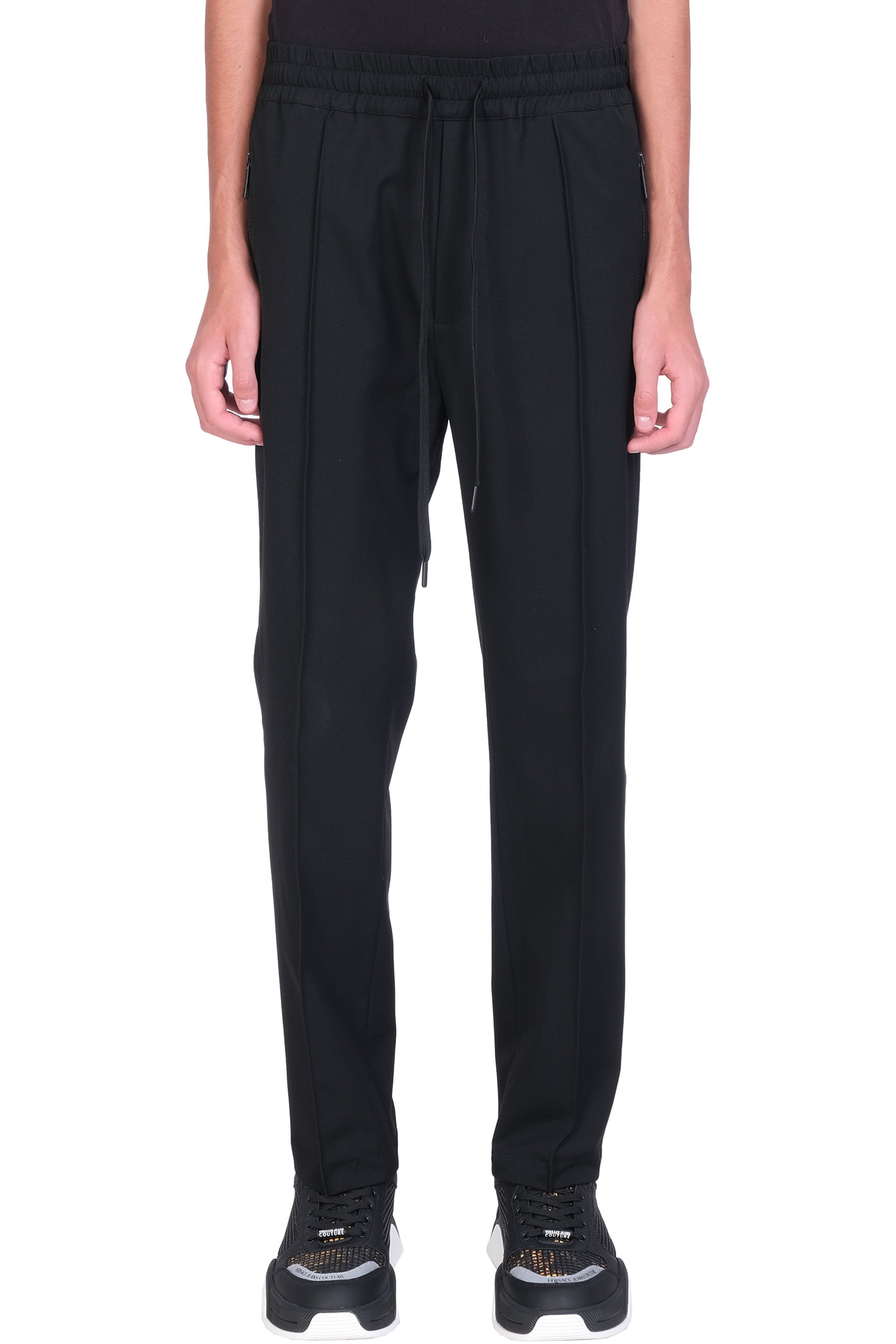 Versace Jeans Couture Pants In Black Polyester