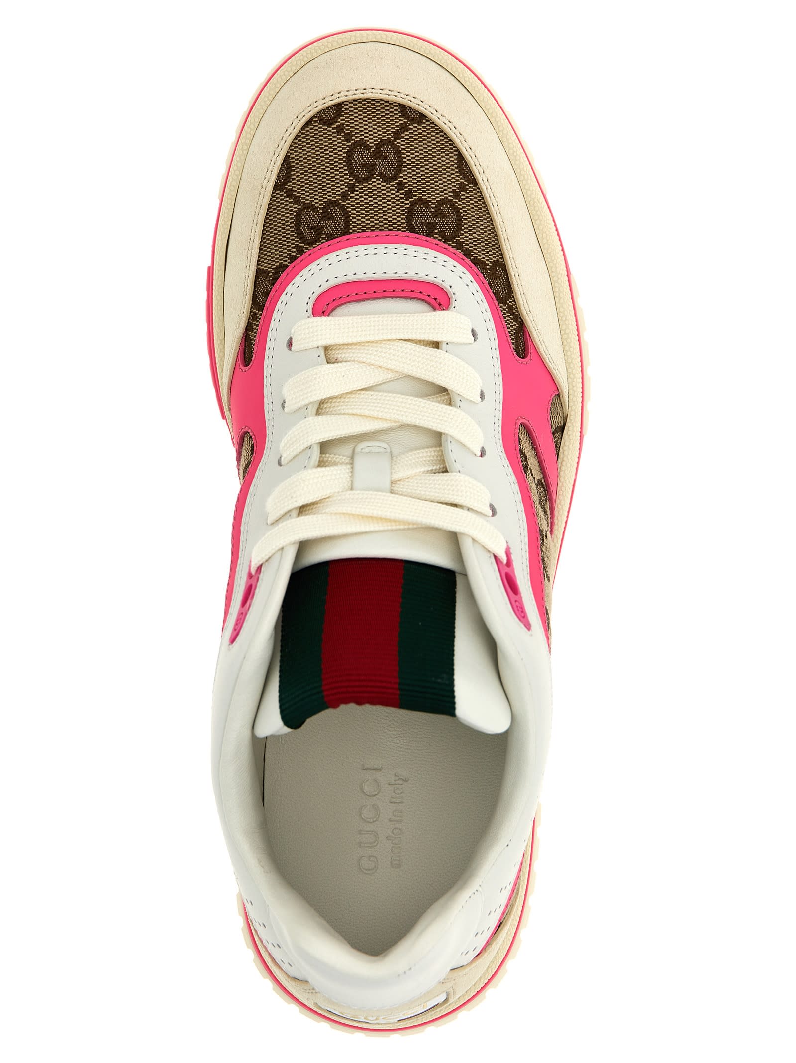 Shop Gucci Re-web Sneakers In Multicolor