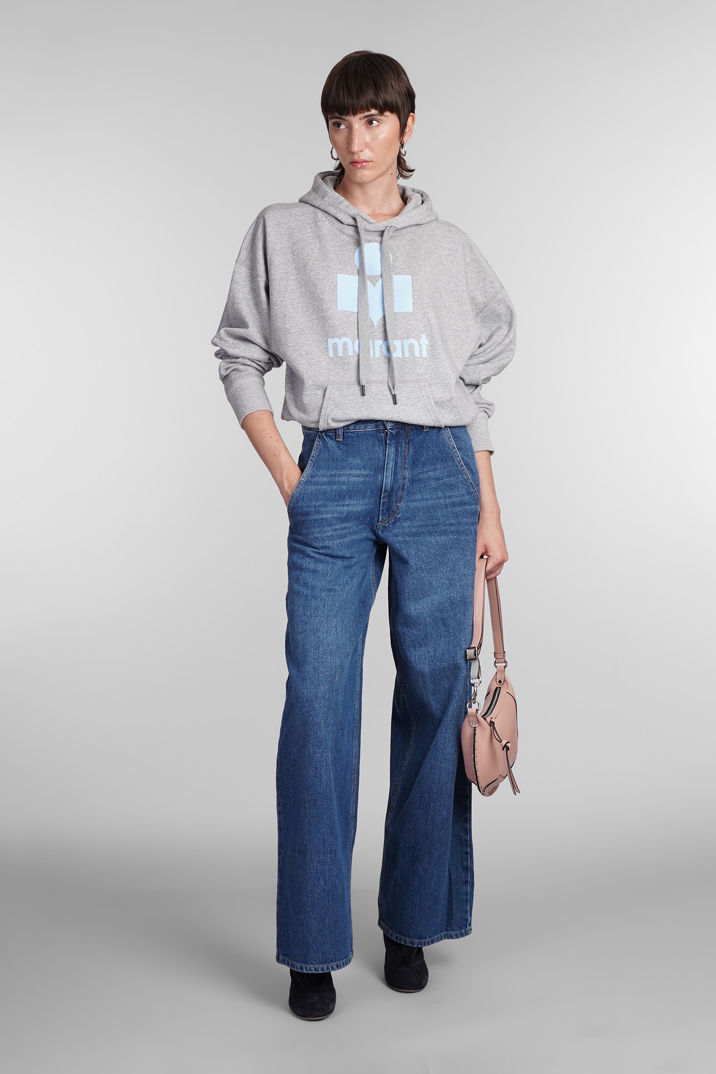 Shop Marant Etoile Mansel Sweatshirt In Grey Cotton