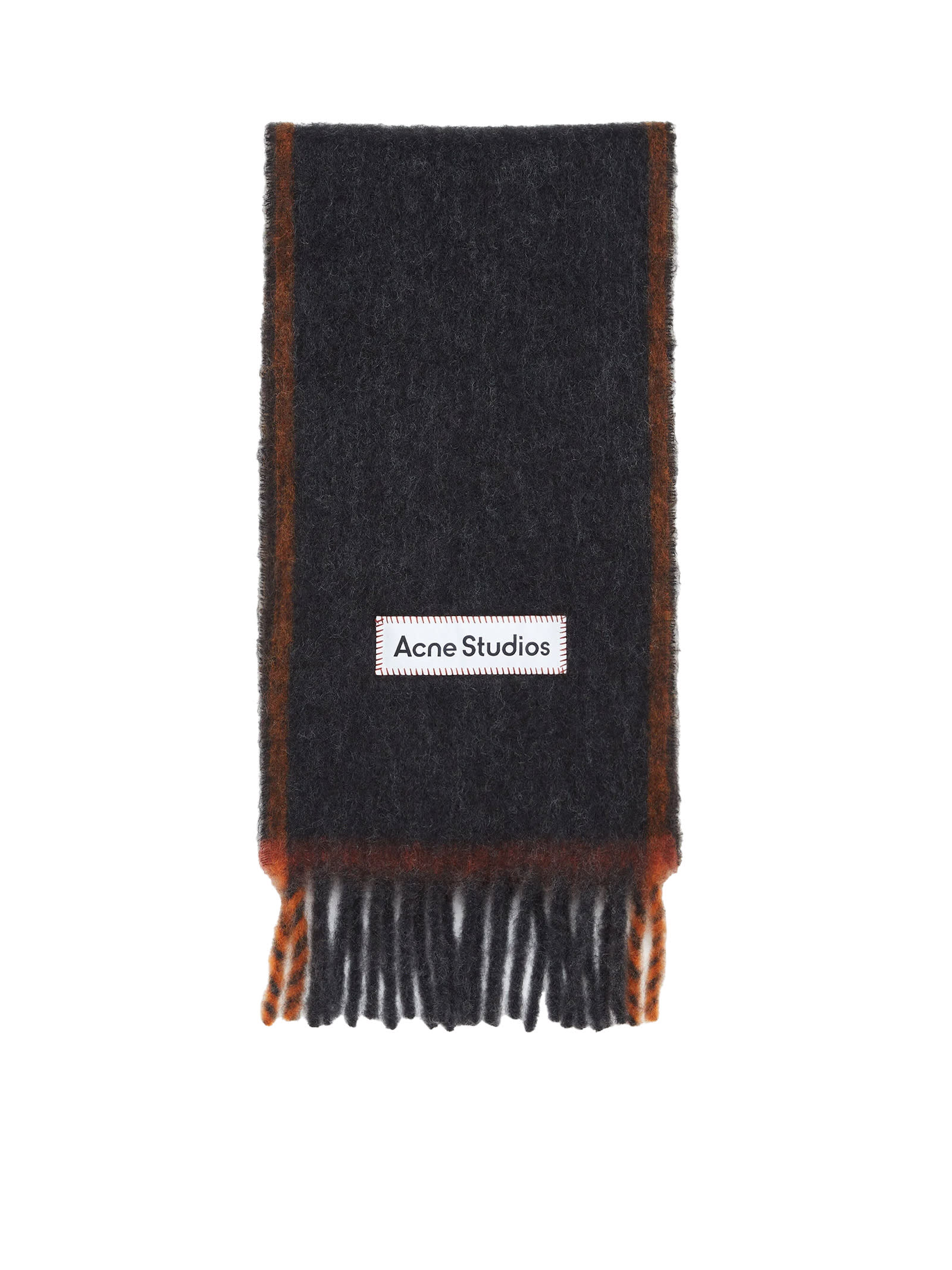 Acne Studios Alpaca Blend Scarf Scarves And Foulards Black