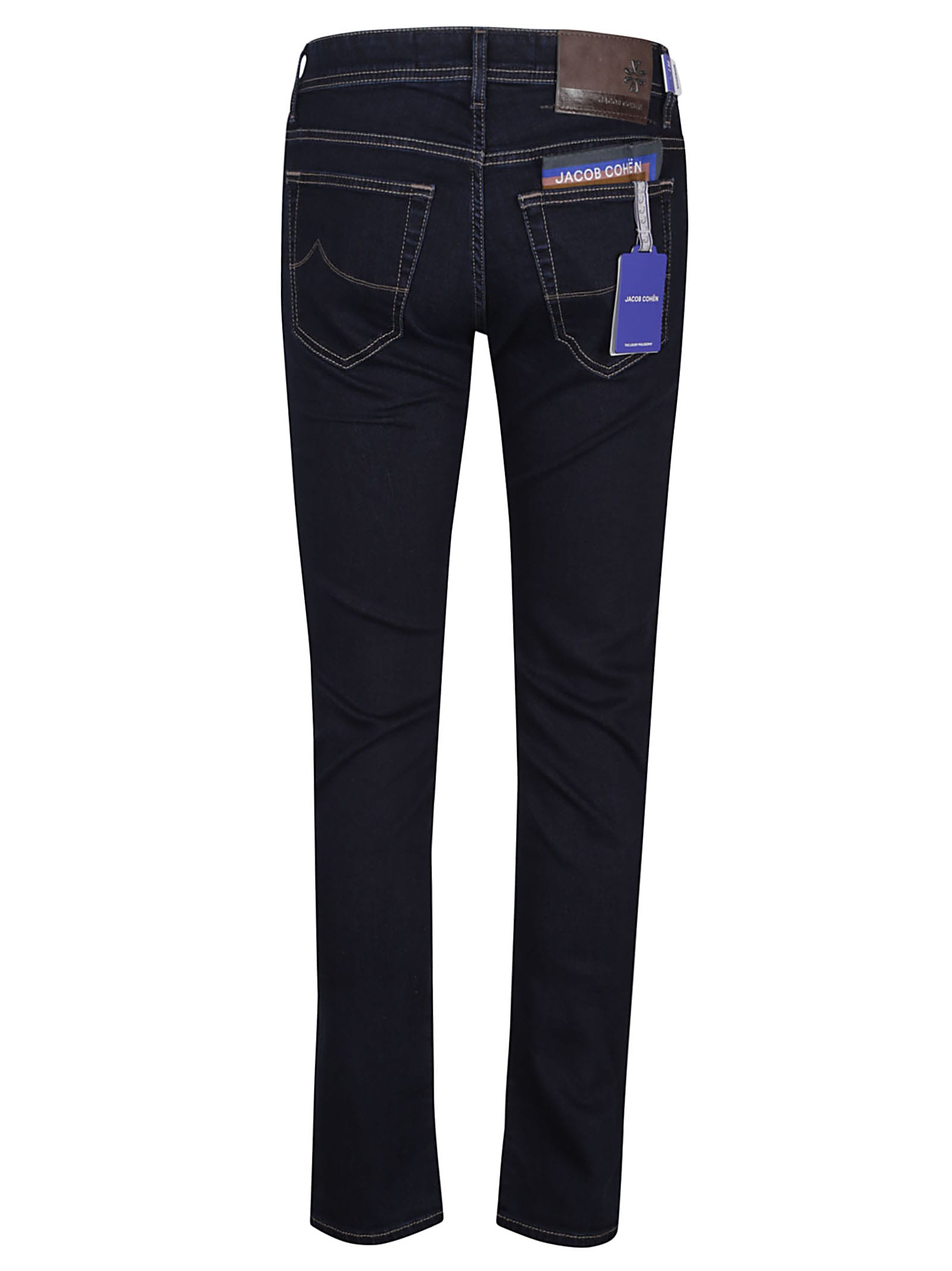 Shop Jacob Cohen 5 Pockets Jeans Super Slim Fit Nick Slim In D Dark Blu