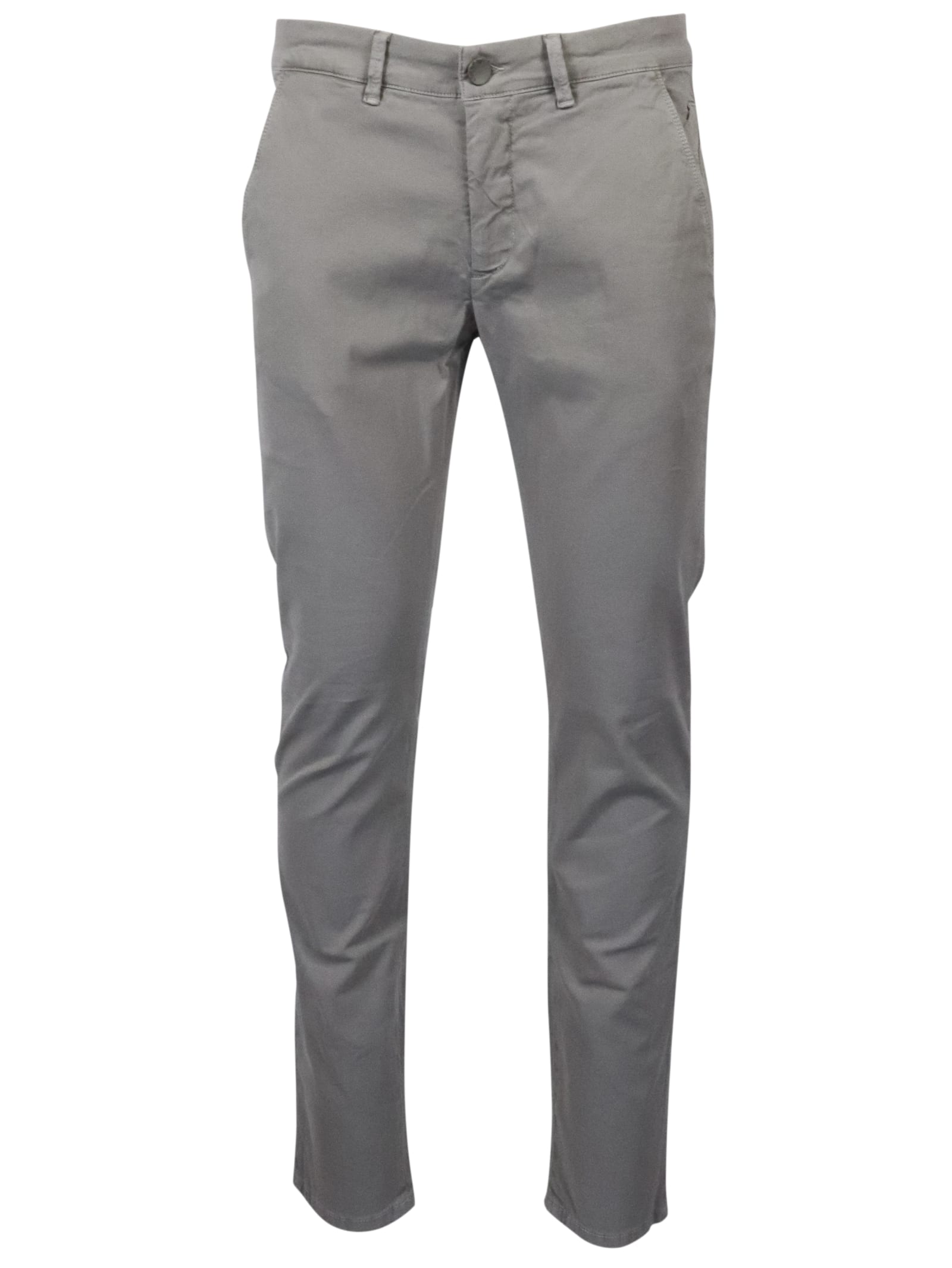 Jeckerson Pnatal. Chino Slim Trousers In Grey